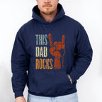 This Dad Rocks Father's Day Unisex Crewneck T-Shirt Sweatshirt Hoodie