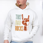 This Dad Rocks Father's Day Unisex Crewneck T-Shirt Sweatshirt Hoodie