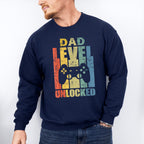 Dad Level Unlocked Father's Day Unisex Crewneck T-Shirt Sweatshirt Hoodie