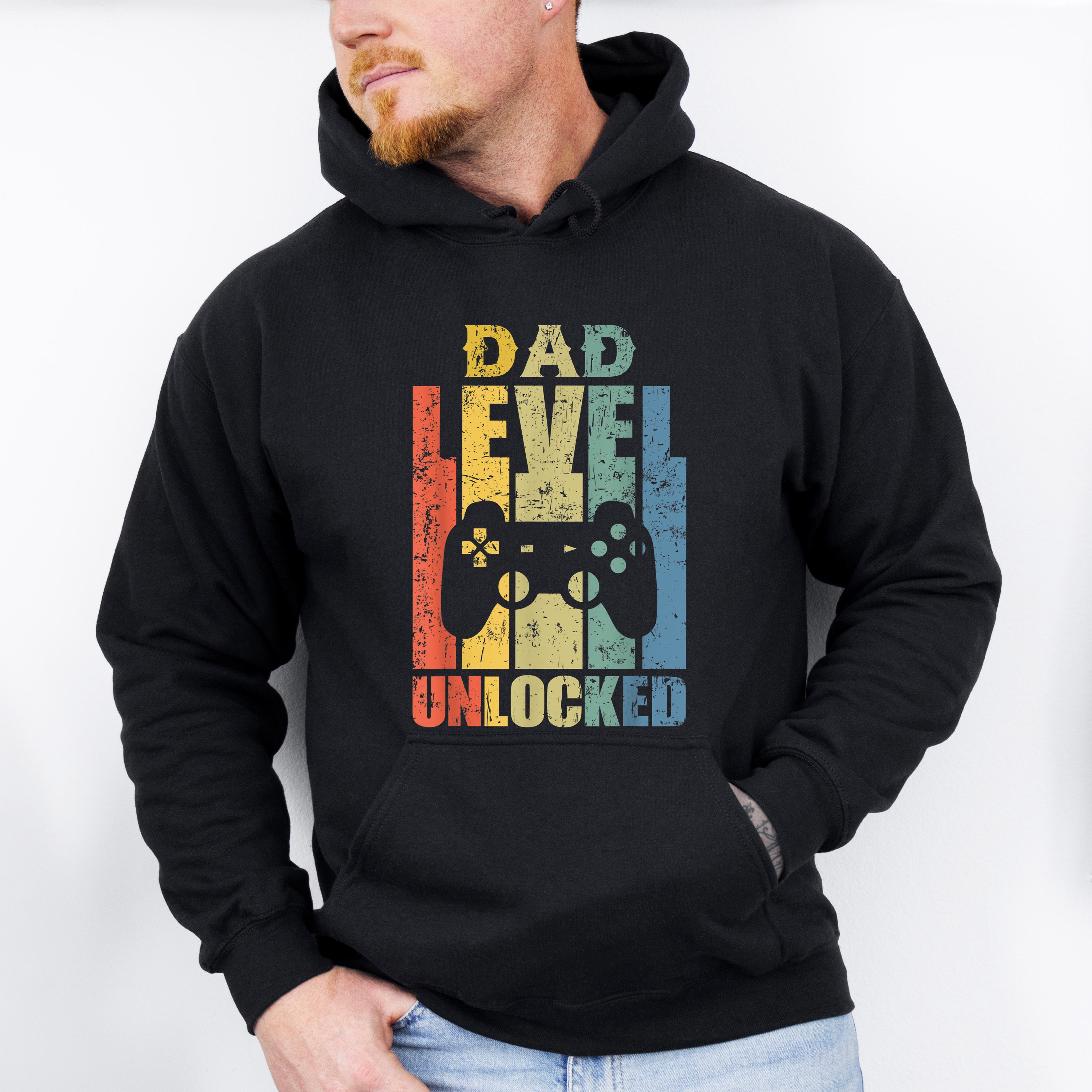 Dad Level Unlocked Father's Day Unisex Crewneck T-Shirt Sweatshirt Hoodie