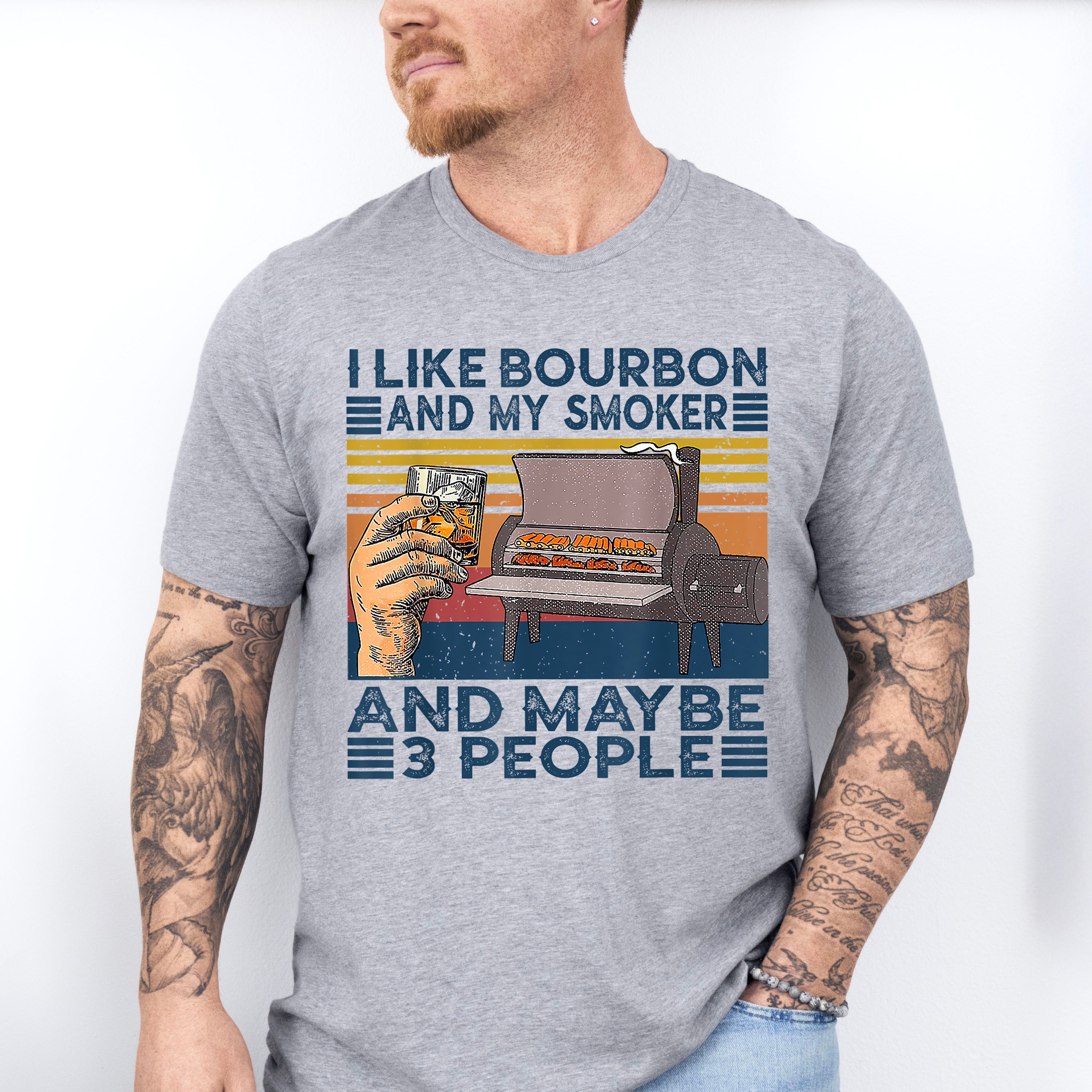 I Like Bourbon Father's Day Unisex Crewneck T-Shirt Sweatshirt Hoodie