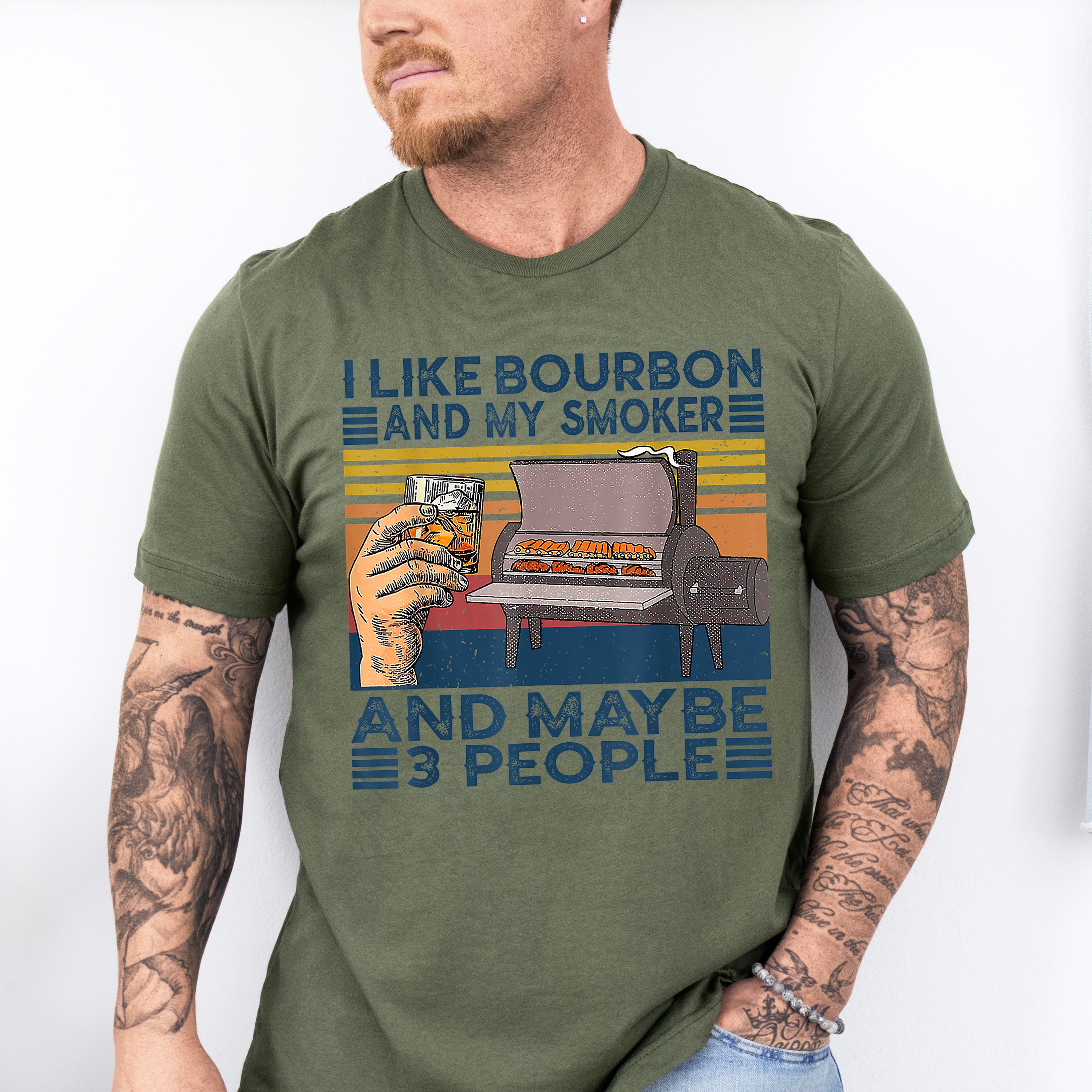 I Like Bourbon Father's Day Unisex Crewneck T-Shirt Sweatshirt Hoodie