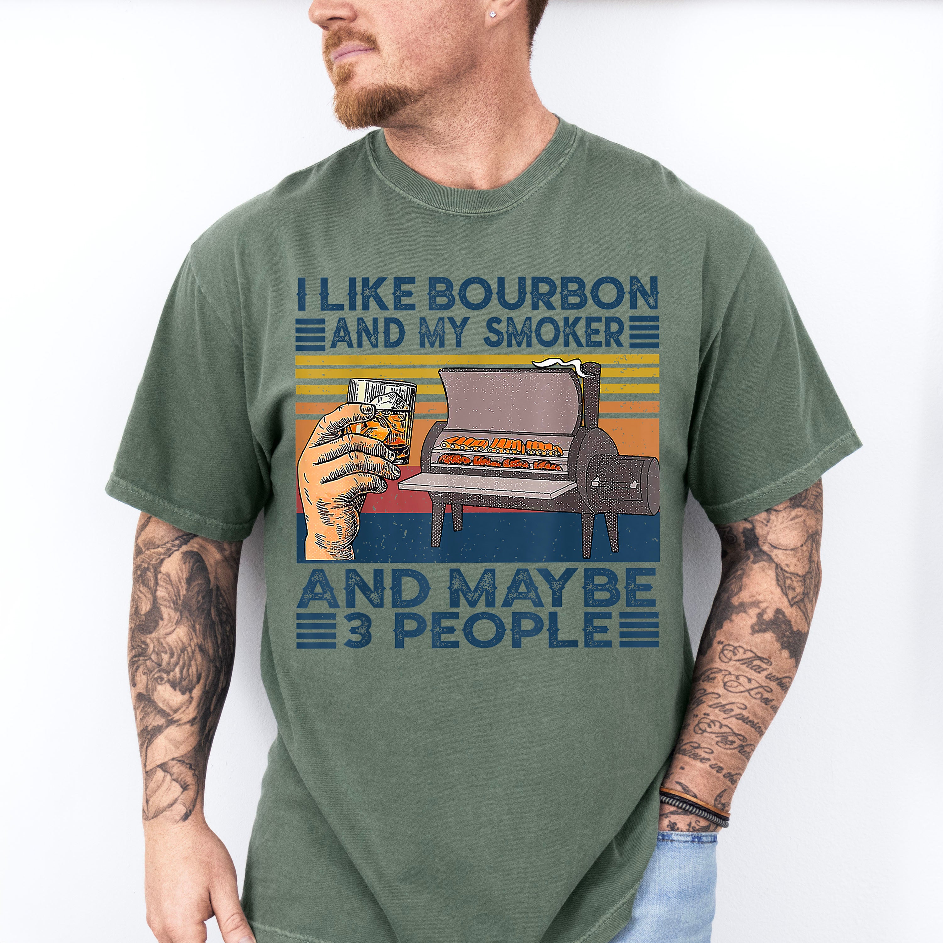 I Like Bourbon Father's Day Unisex Crewneck T-Shirt Sweatshirt Hoodie