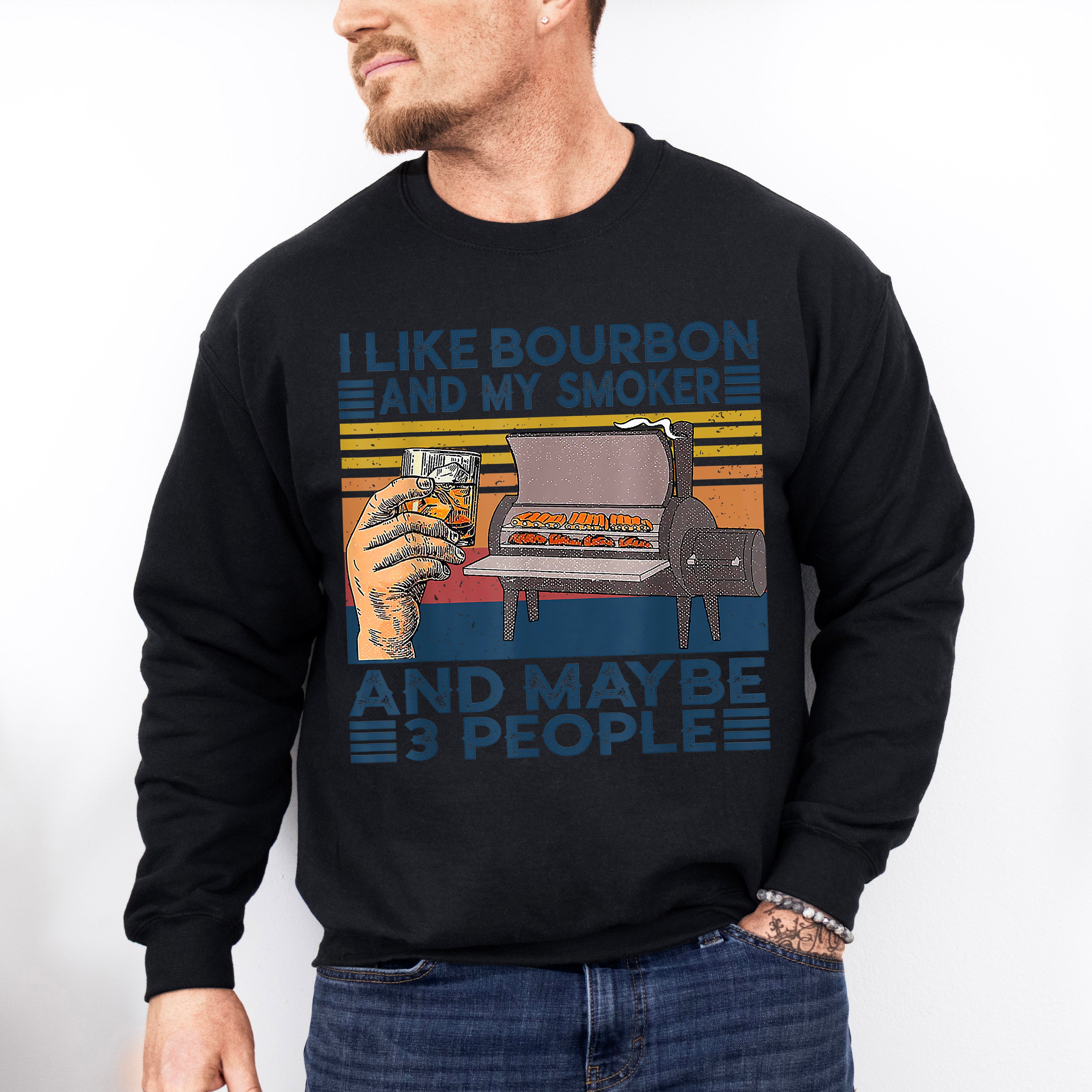 I Like Bourbon Father's Day Unisex Crewneck T-Shirt Sweatshirt Hoodie