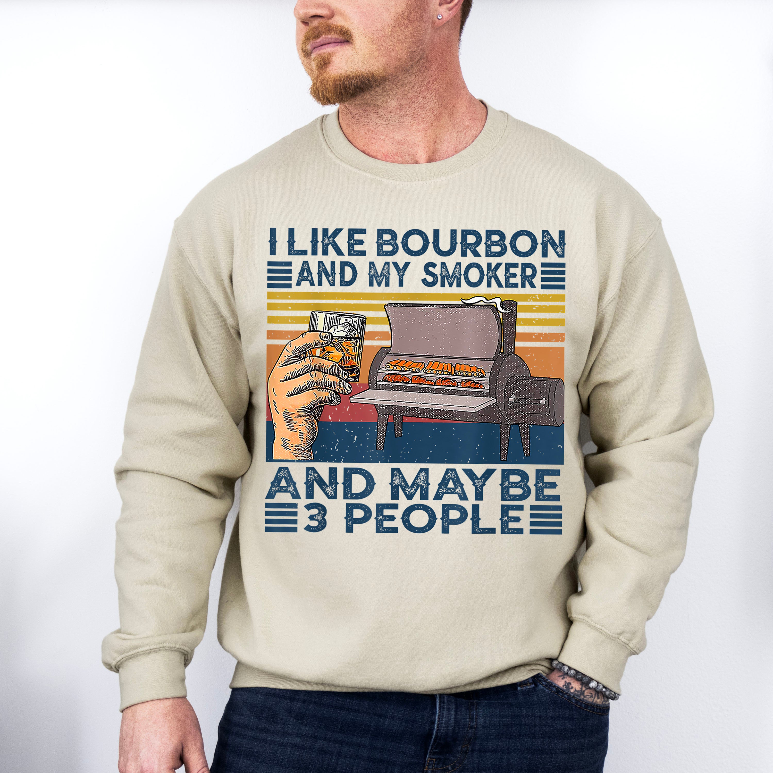 I Like Bourbon Father's Day Unisex Crewneck T-Shirt Sweatshirt Hoodie