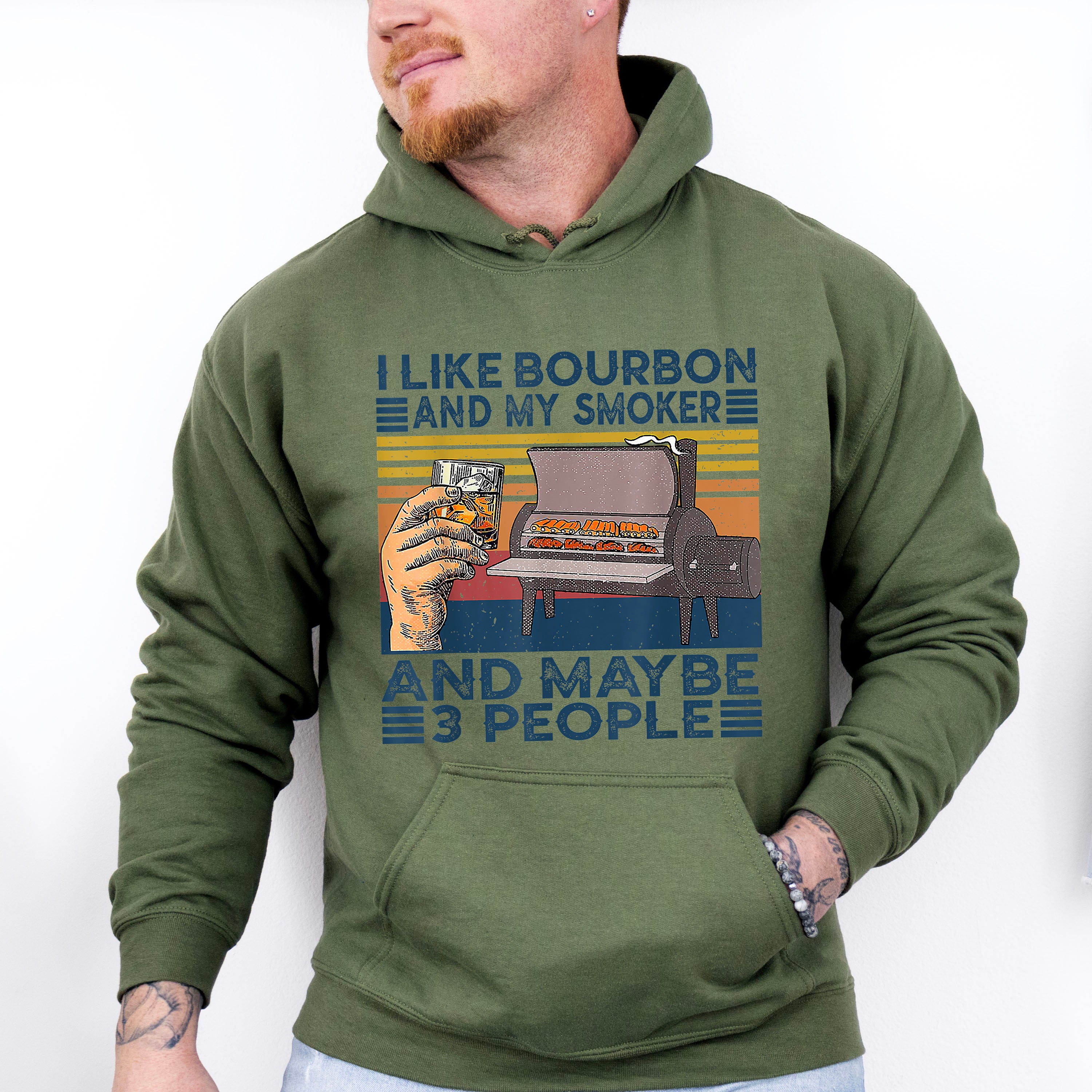 I Like Bourbon Father's Day Unisex Crewneck T-Shirt Sweatshirt Hoodie