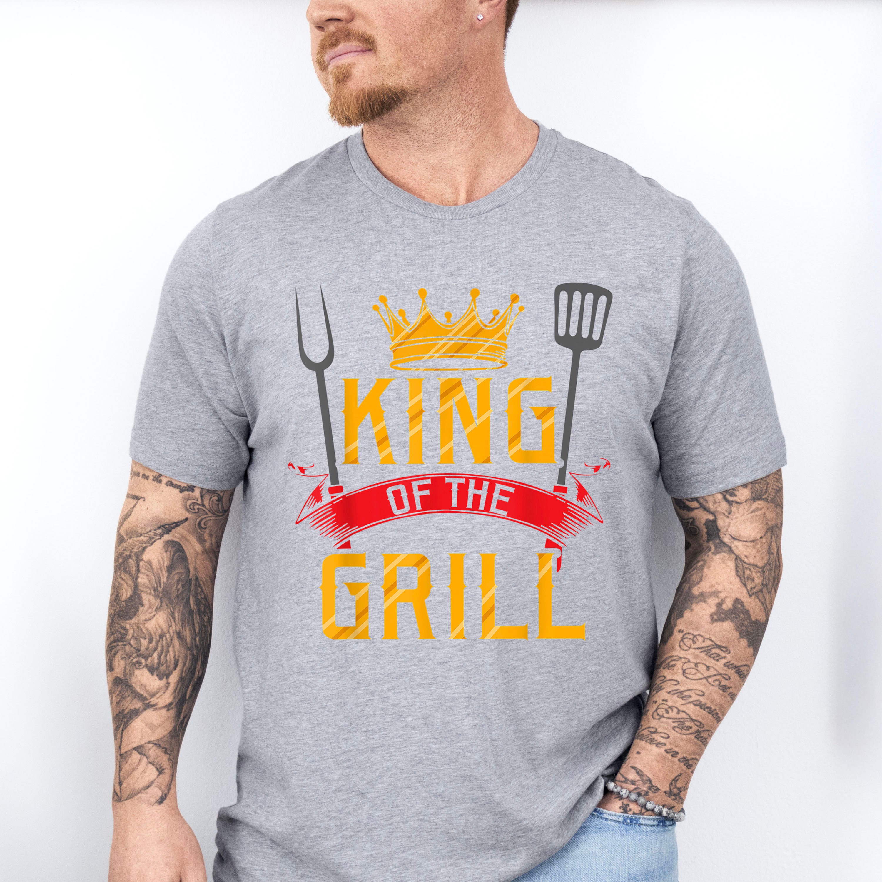 King Of The Grill Father's Day Unisex Crewneck T-Shirt Sweatshirt Hoodie