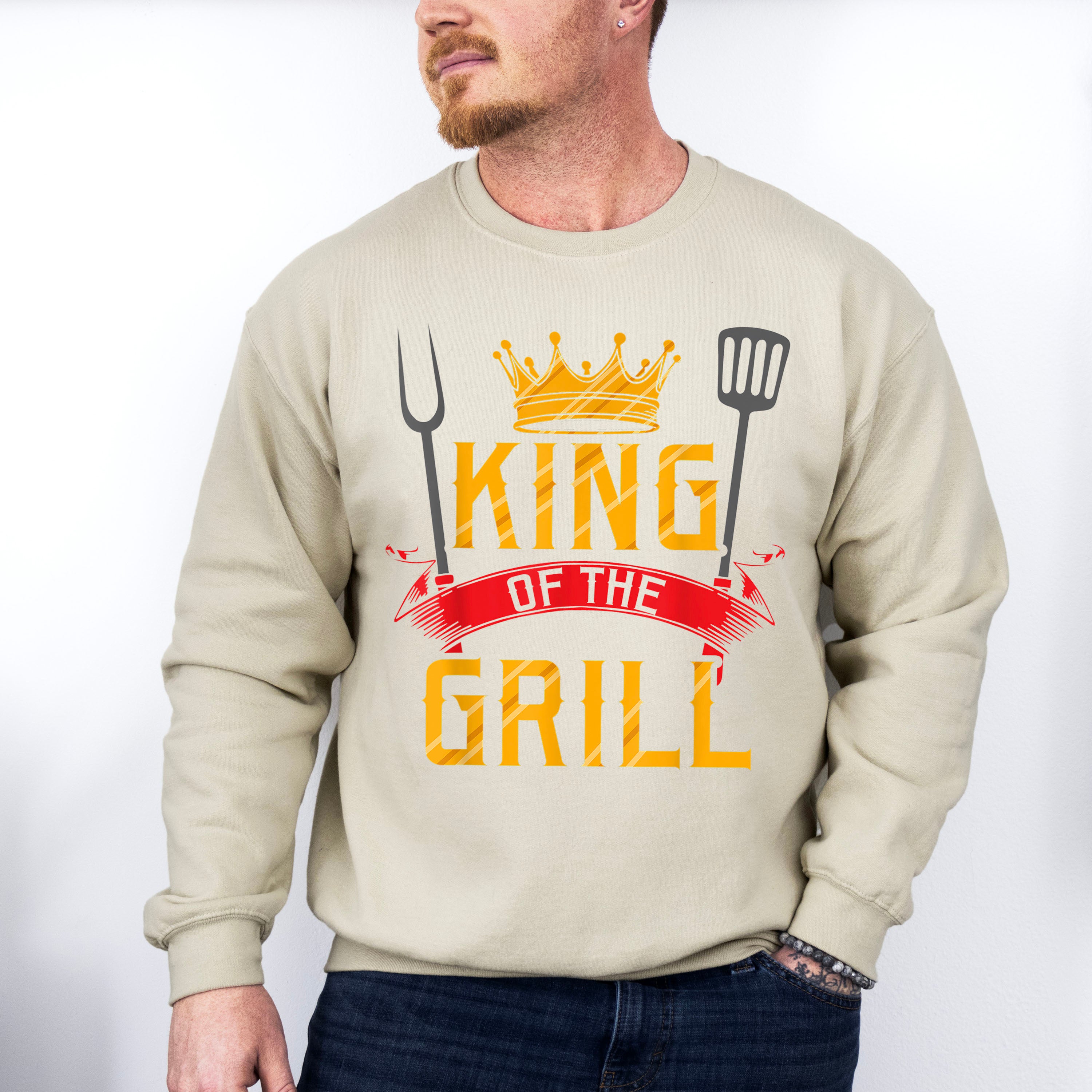 King Of The Grill Father's Day Unisex Crewneck T-Shirt Sweatshirt Hoodie