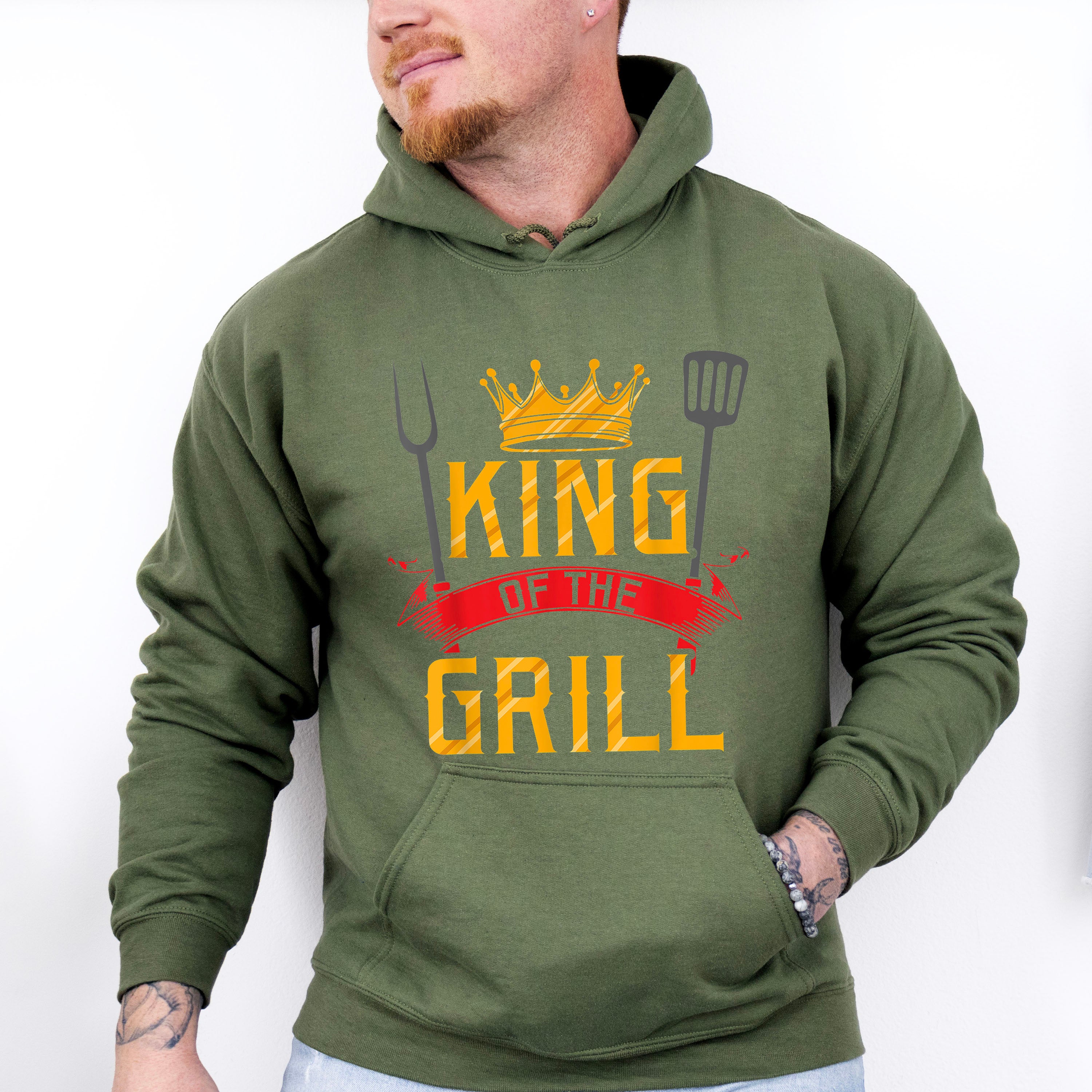 King Of The Grill Father's Day Unisex Crewneck T-Shirt Sweatshirt Hoodie