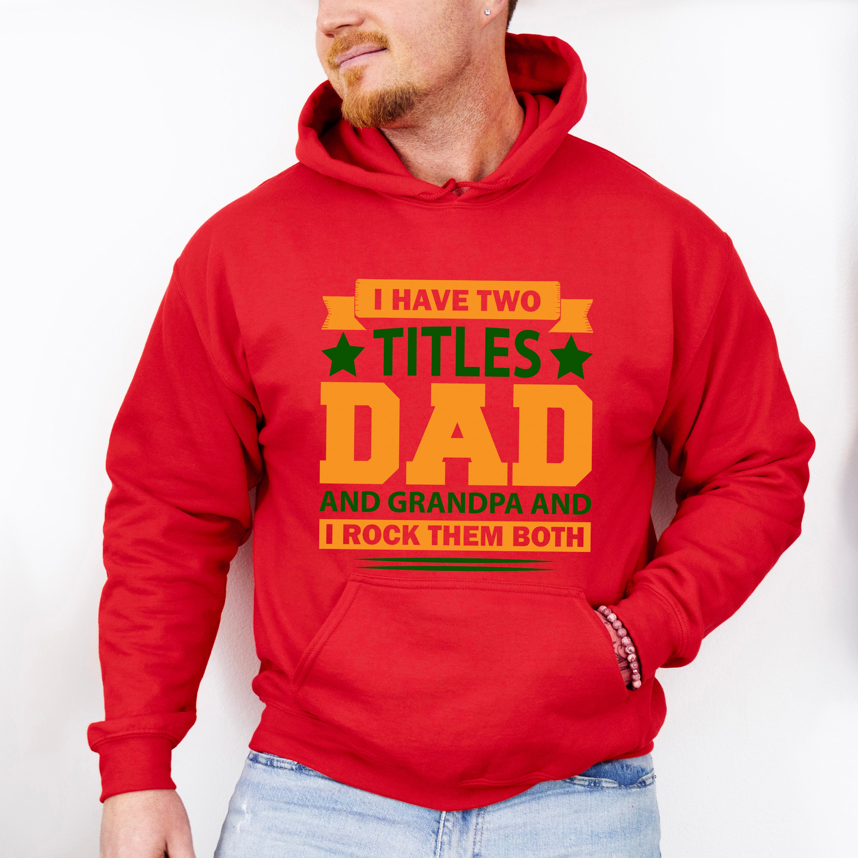 Two Titles Father's Day Unisex Crewneck T-Shirt Sweatshirt Hoodie