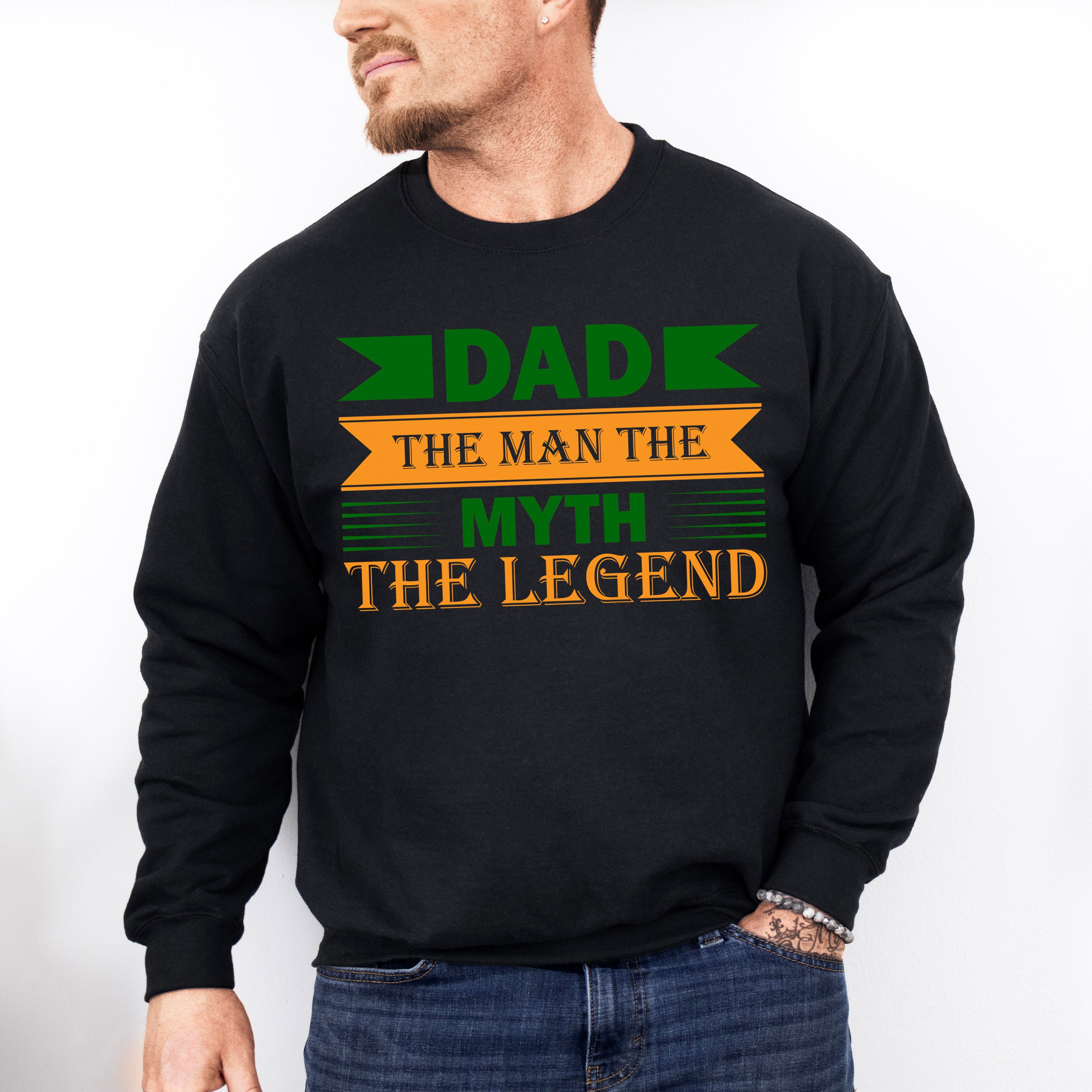 The Myth The Legend Father's Day Unisex Crewneck T-Shirt Sweatshirt Hoodie