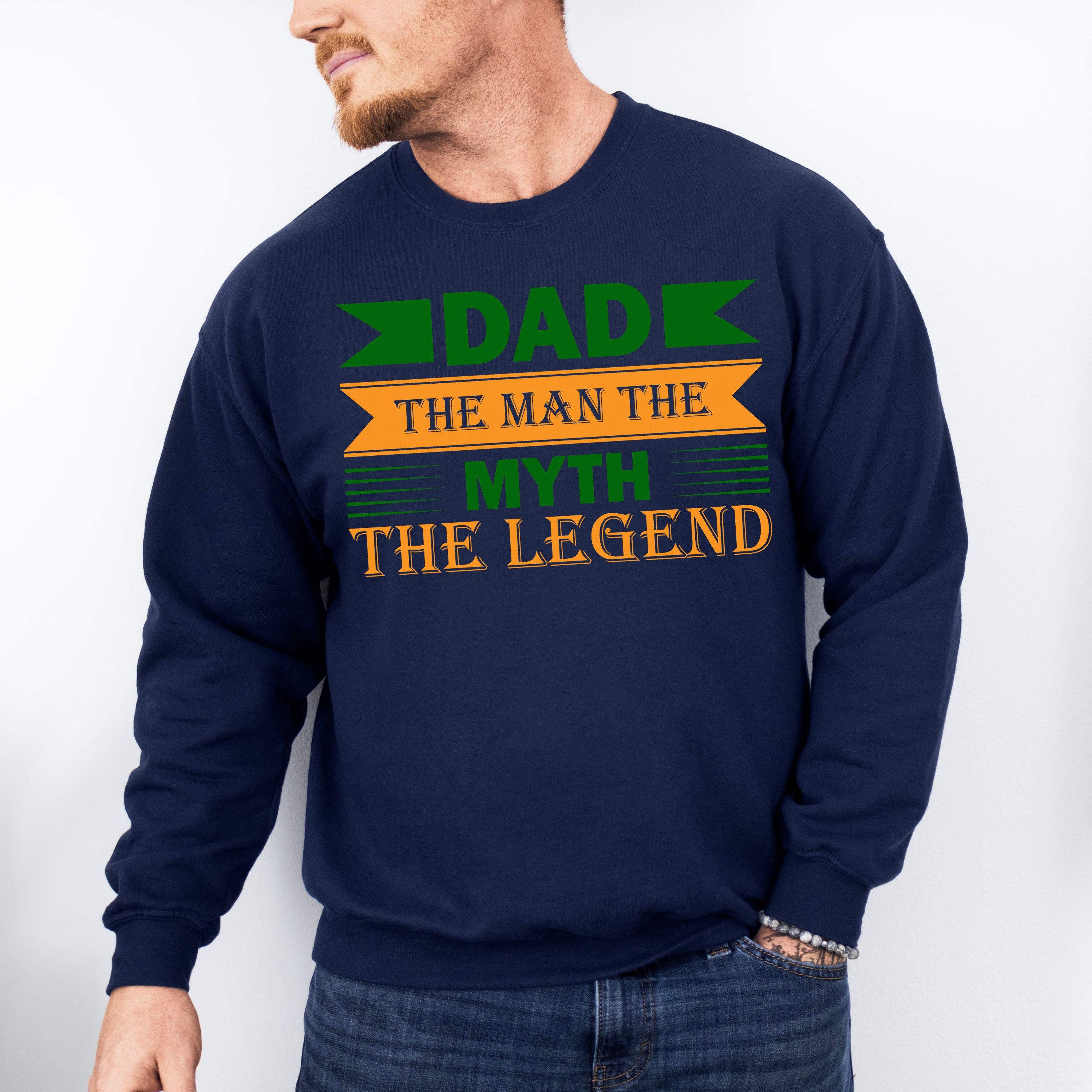 The Myth The Legend Father's Day Unisex Crewneck T-Shirt Sweatshirt Hoodie