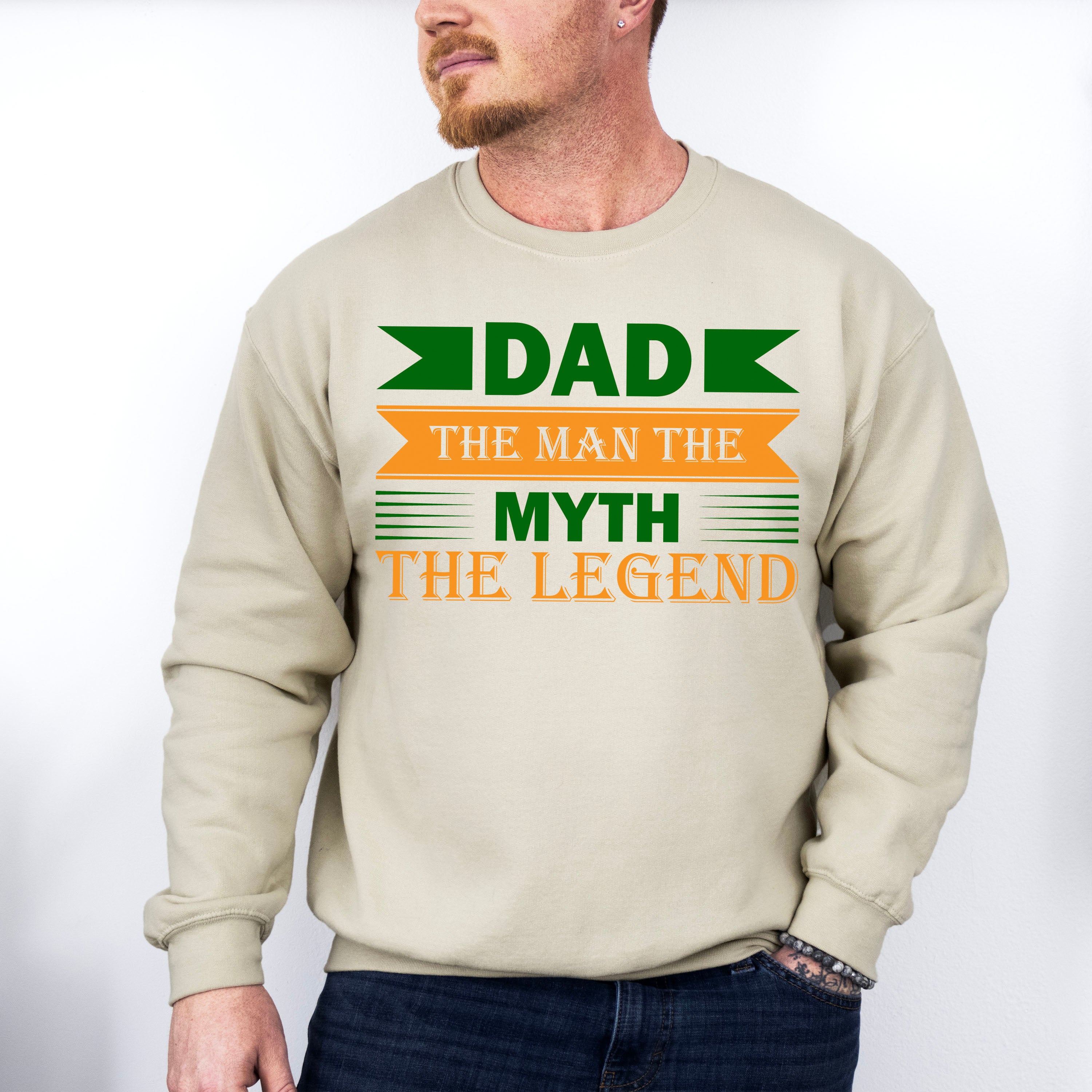 The Myth The Legend Father's Day Unisex Crewneck T-Shirt Sweatshirt Hoodie