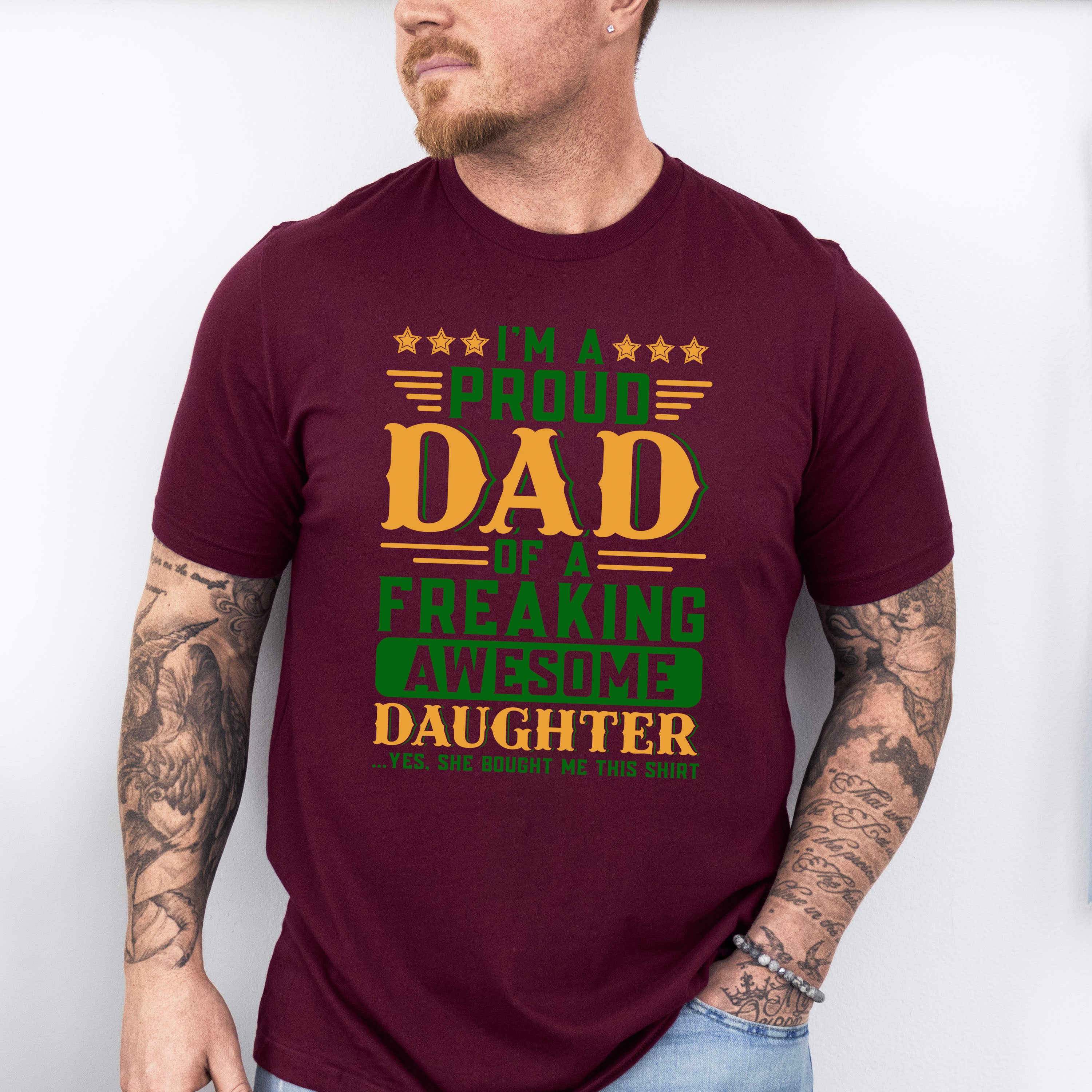 Proud Dad Father's Day Unisex Crewneck T-Shirt Sweatshirt Hoodie