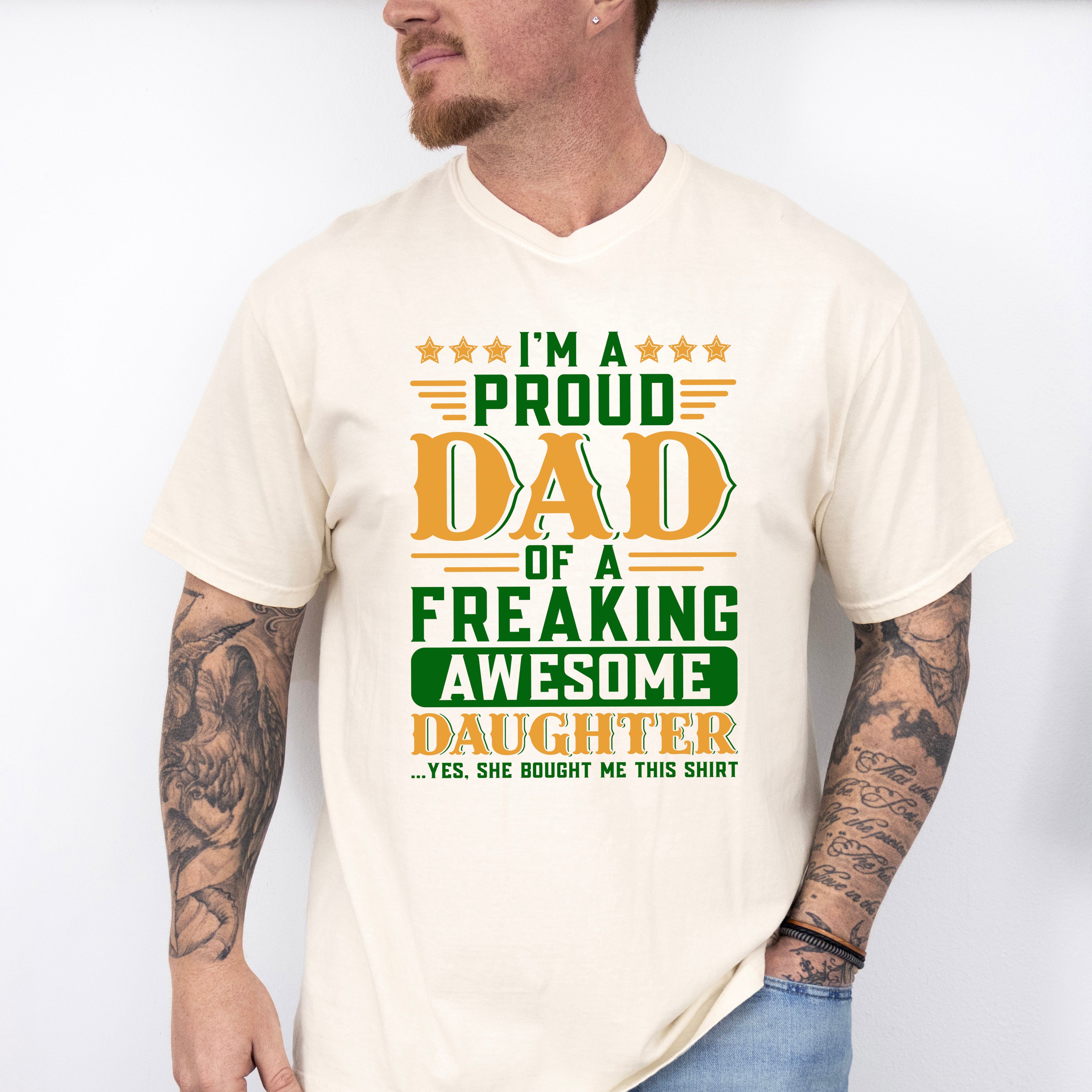 Proud Dad Father's Day Unisex Crewneck T-Shirt Sweatshirt Hoodie