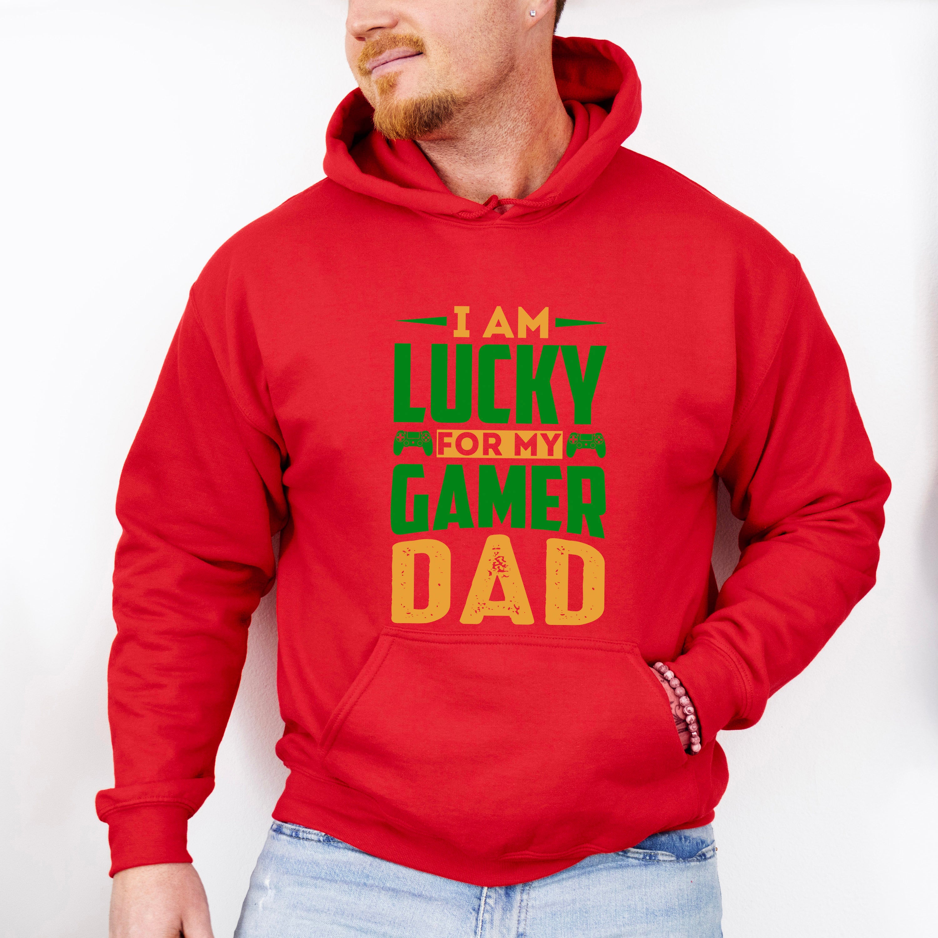 I'm Lucky Father's Day Unisex Crewneck T-Shirt Sweatshirt Hoodie