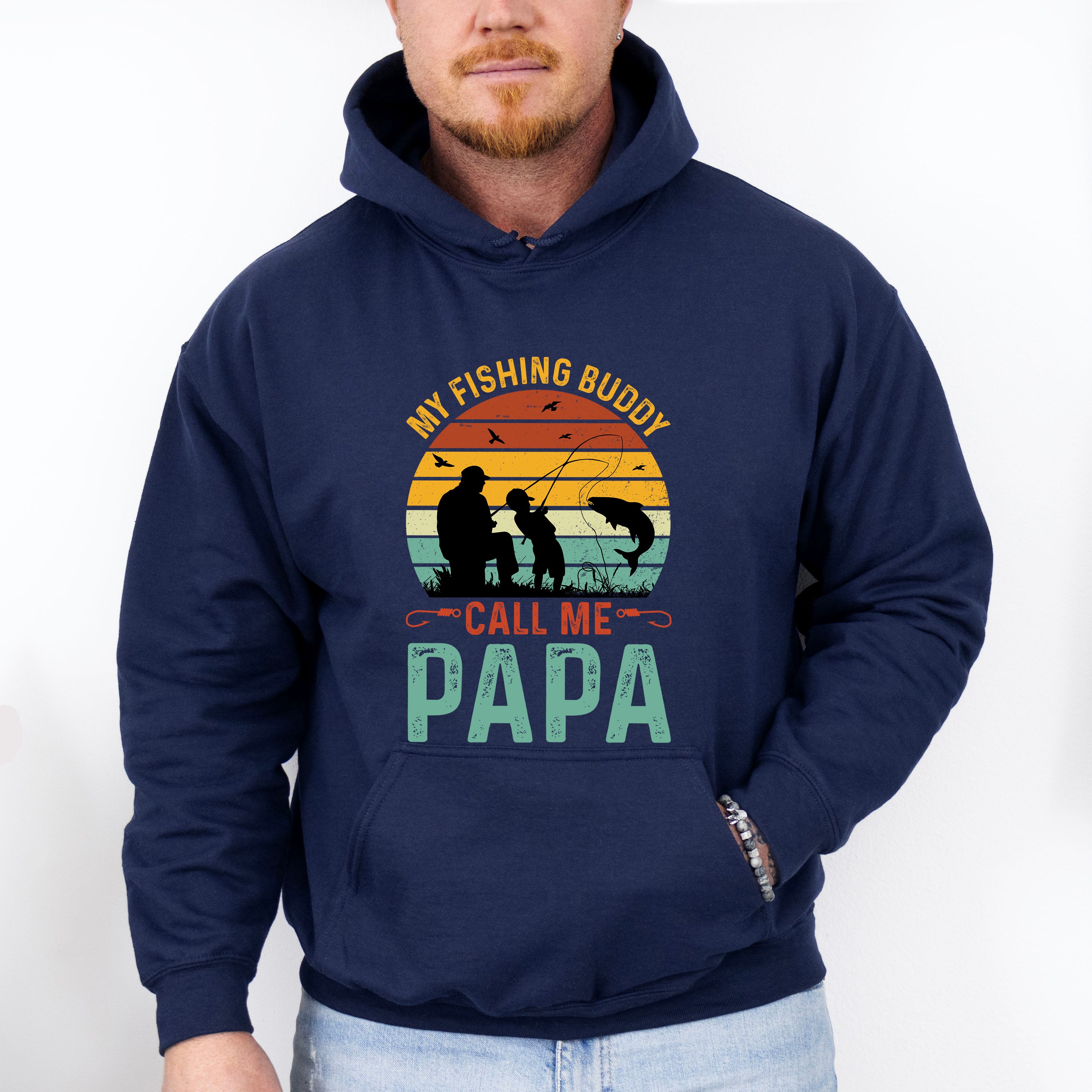 My Fishing Buddy Father's Day Unisex Crewneck T-Shirt Sweatshirt Hoodie