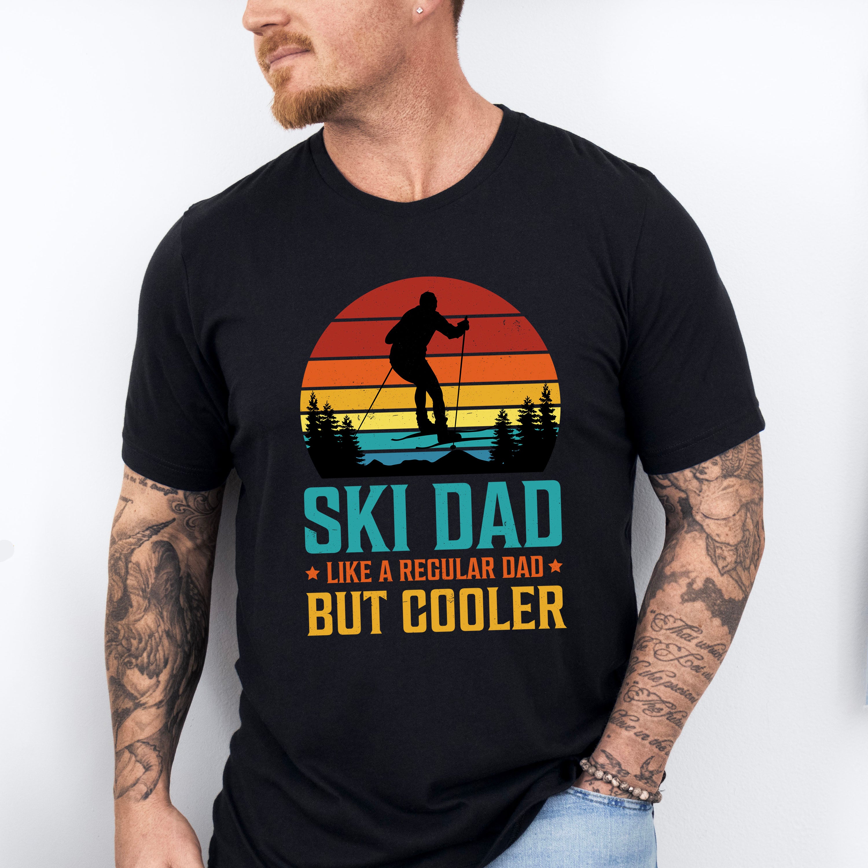 Ski Dad Father's Day Unisex Crewneck T-Shirt Sweatshirt Hoodie