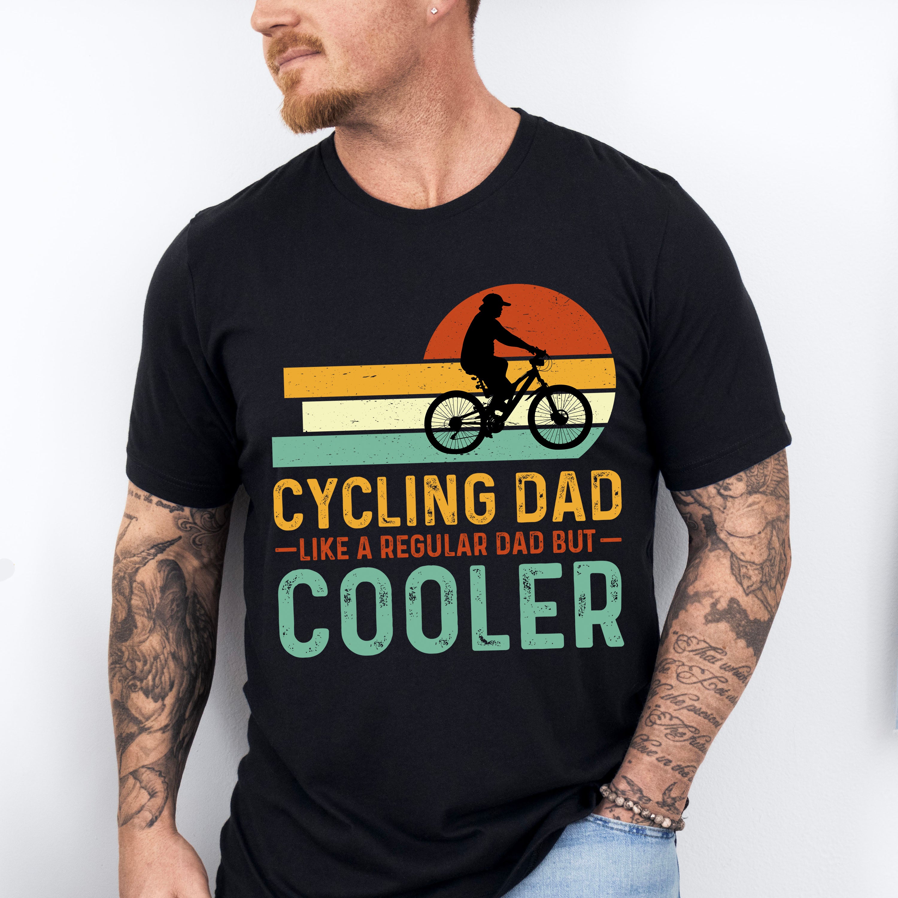 Cycling Dad Father's Day Unisex Crewneck T-Shirt Sweatshirt Hoodie