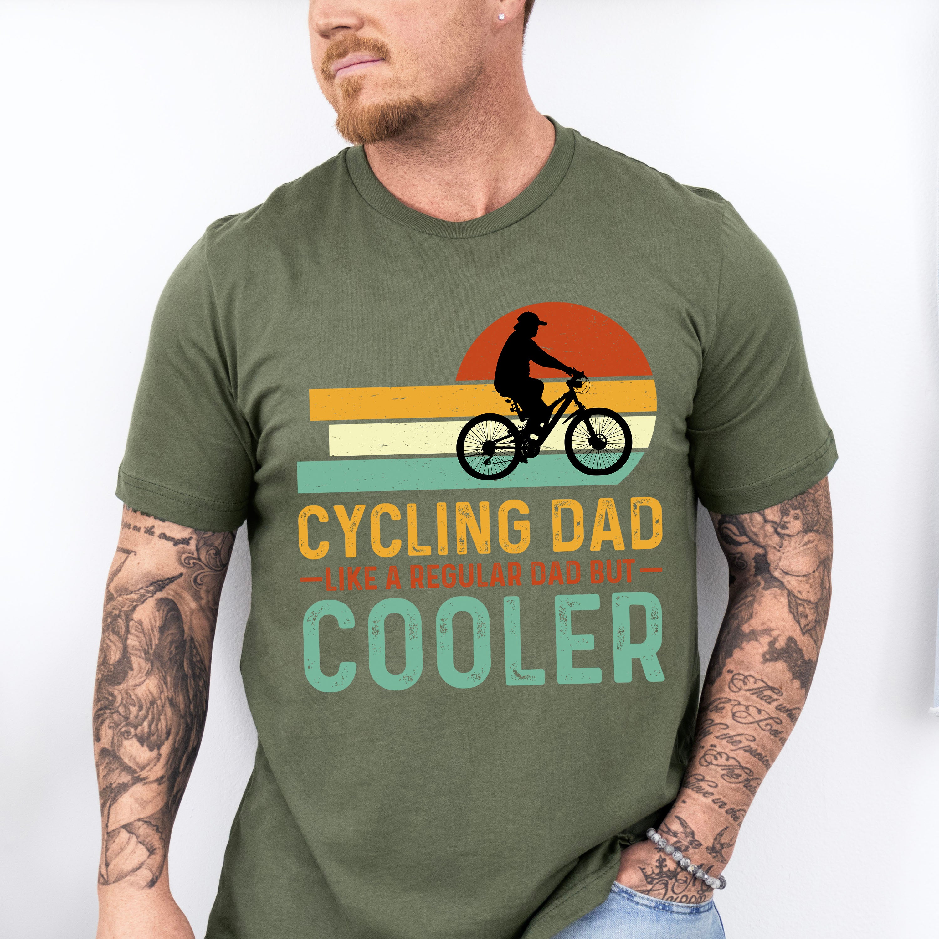 Cycling Dad Father's Day Unisex Crewneck T-Shirt Sweatshirt Hoodie