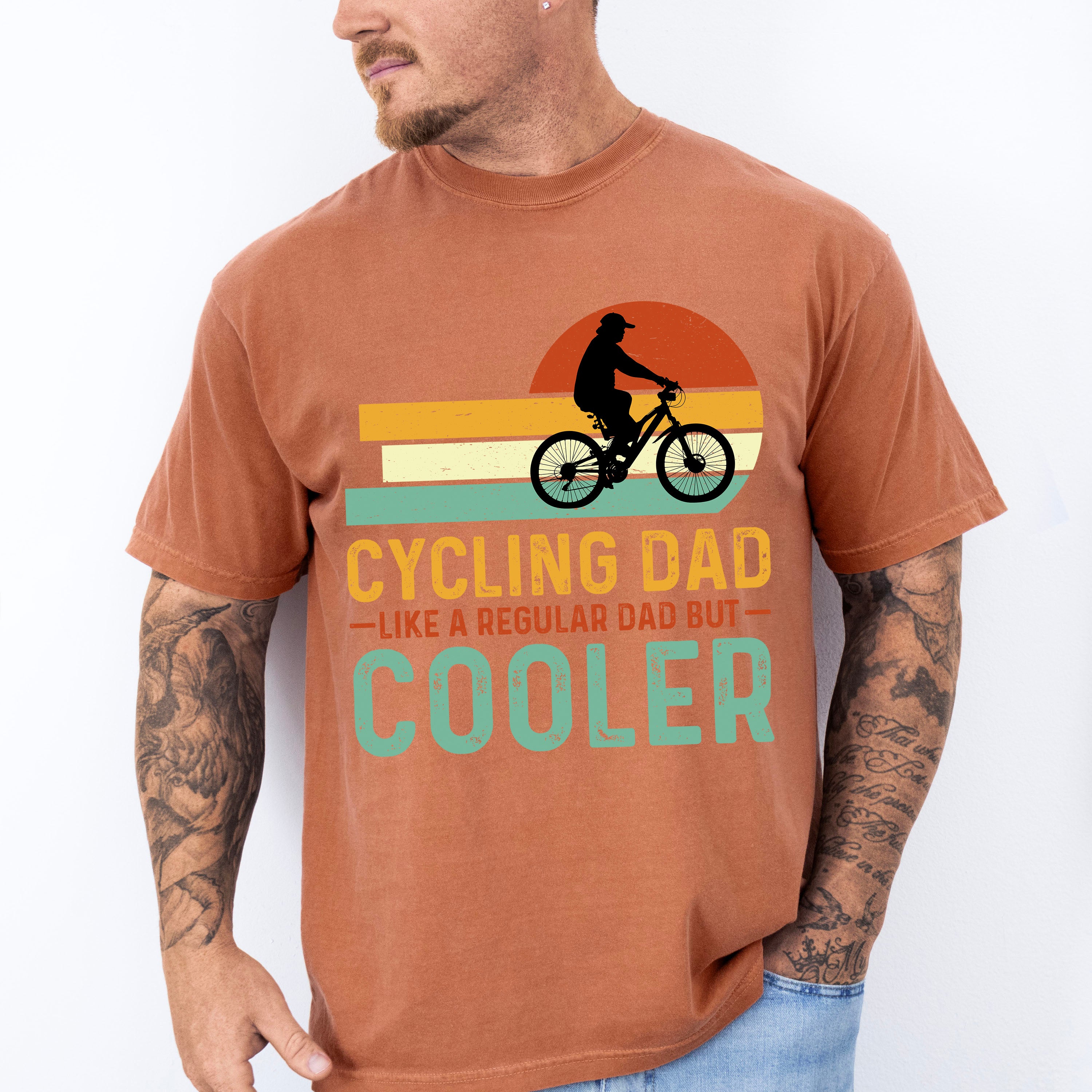 Cycling Dad Father's Day Unisex Crewneck T-Shirt Sweatshirt Hoodie