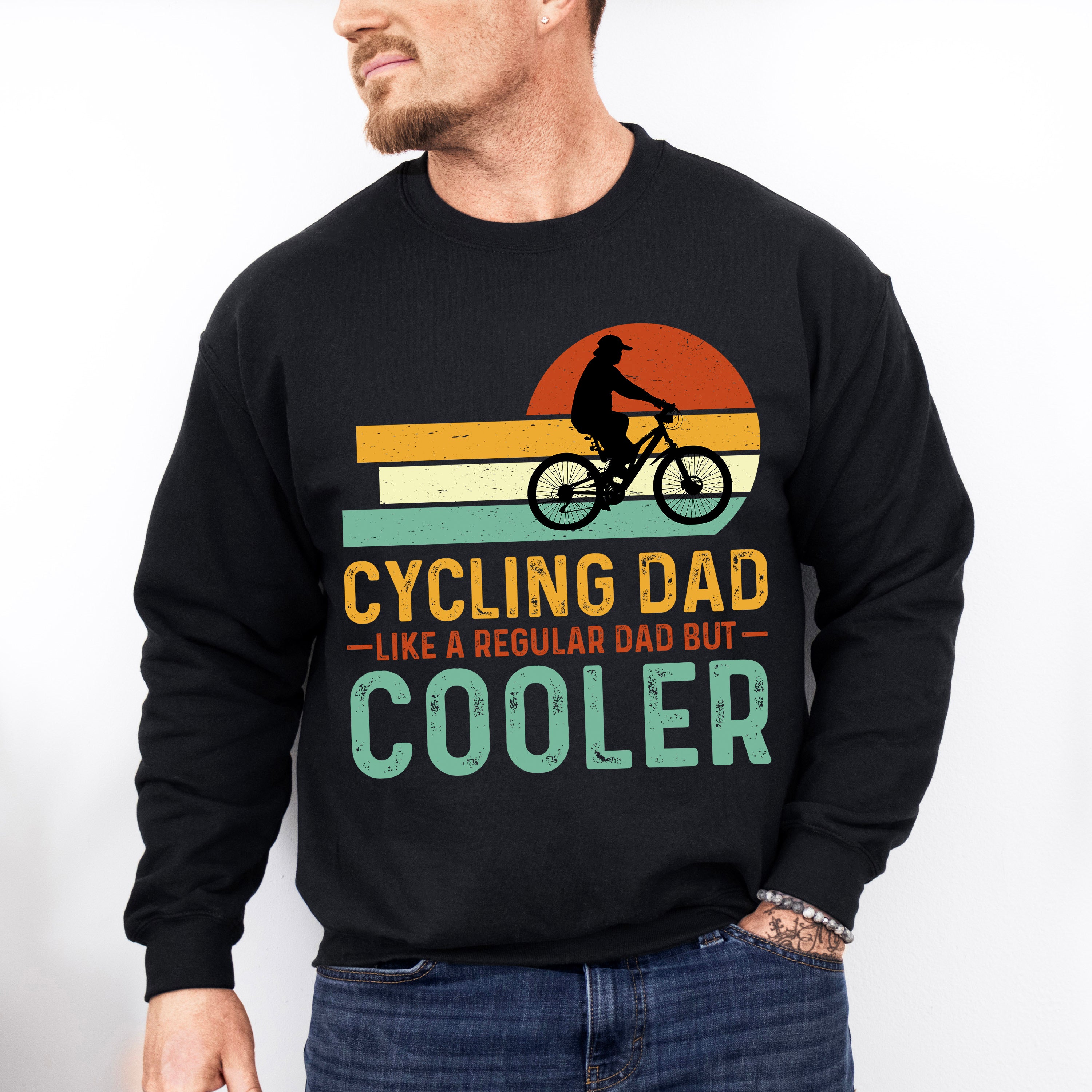 Cycling Dad Father's Day Unisex Crewneck T-Shirt Sweatshirt Hoodie