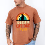 Best Cat Dad Ever Father's Day Unisex Crewneck T-Shirt Sweatshirt Hoodie