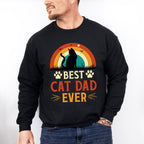 Best Cat Dad Ever Father's Day Unisex Crewneck T-Shirt Sweatshirt Hoodie