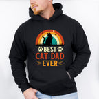 Best Cat Dad Ever Father's Day Unisex Crewneck T-Shirt Sweatshirt Hoodie