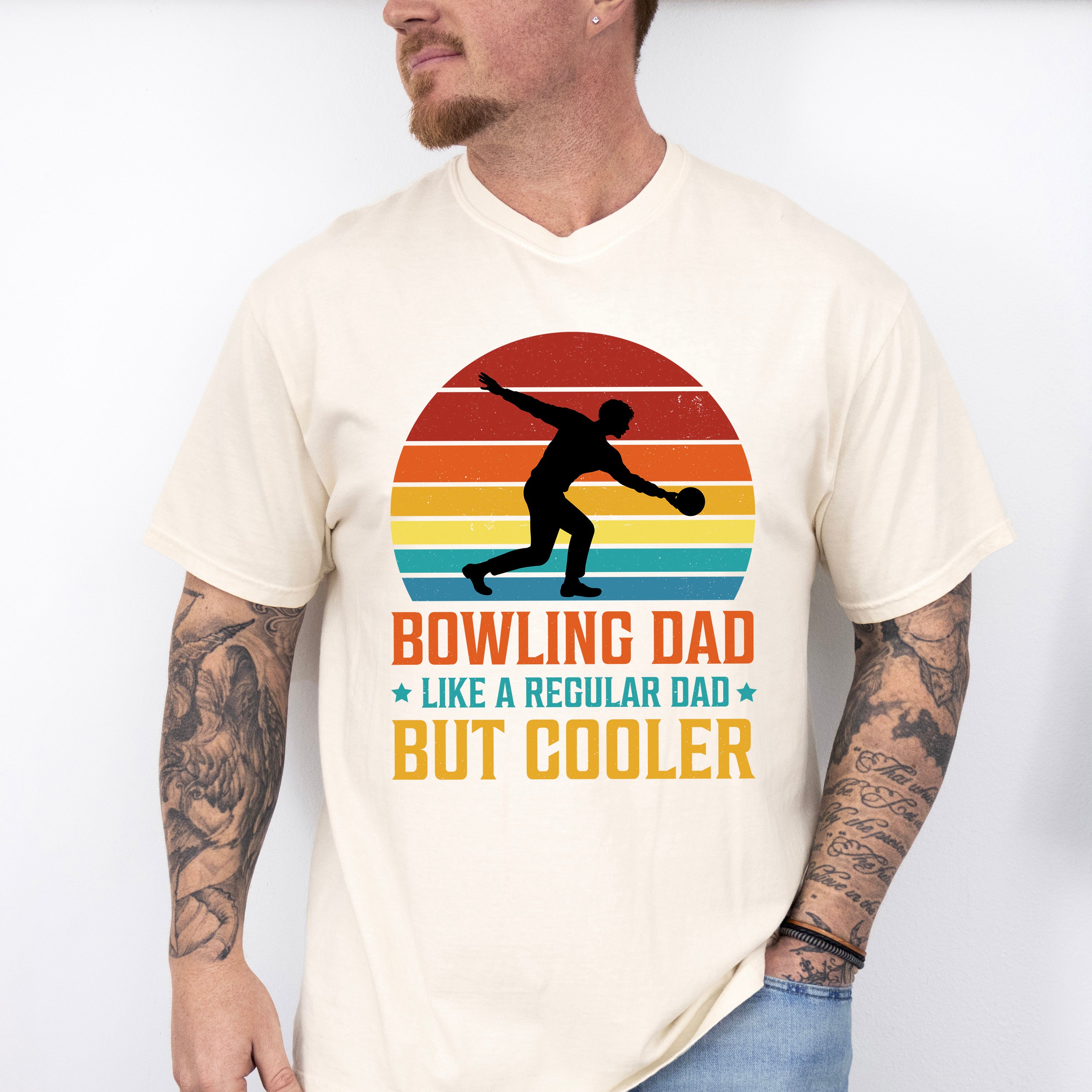 Bowling Dad Father's Day Unisex Crewneck T-Shirt Sweatshirt Hoodie