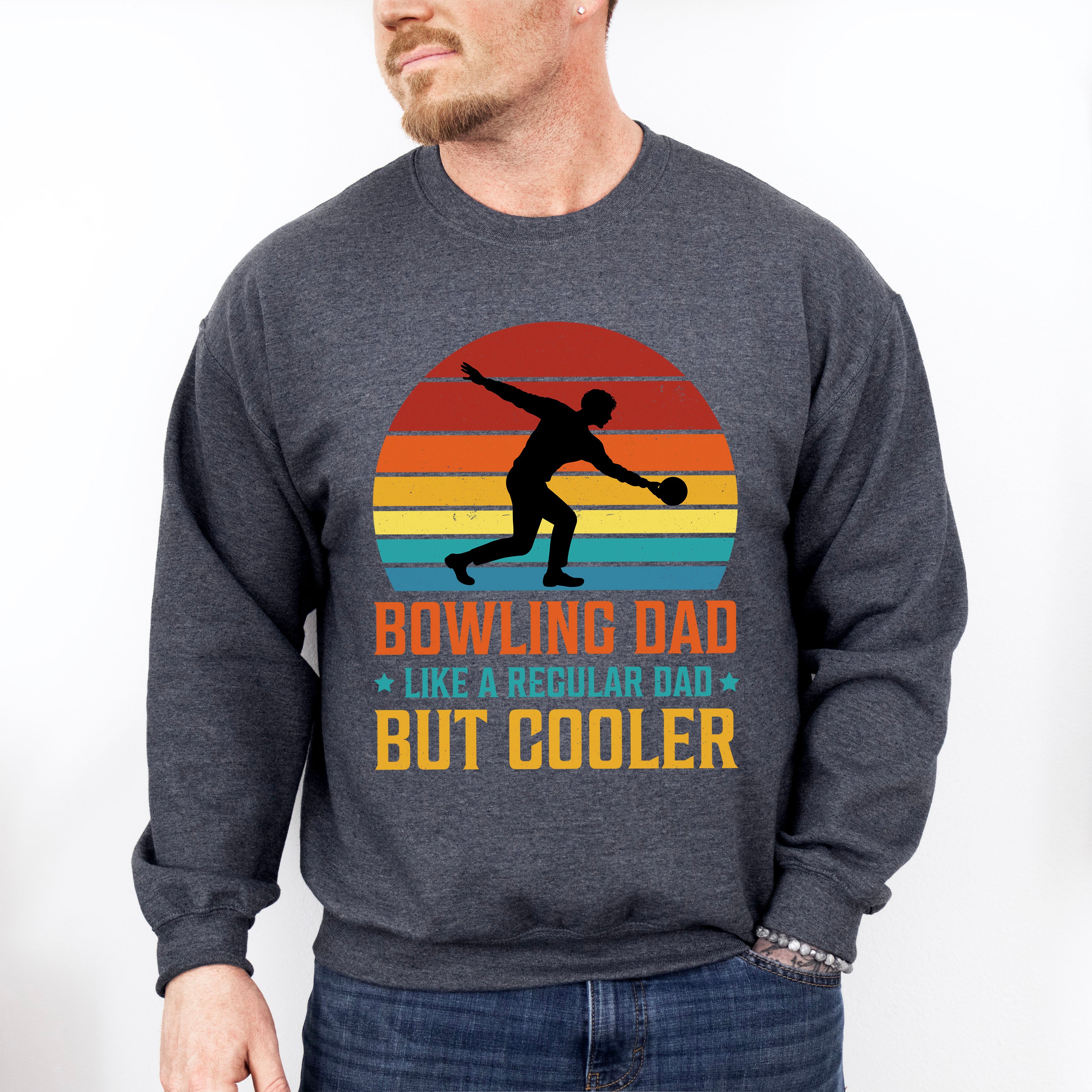 Bowling Dad Father's Day Unisex Crewneck T-Shirt Sweatshirt Hoodie
