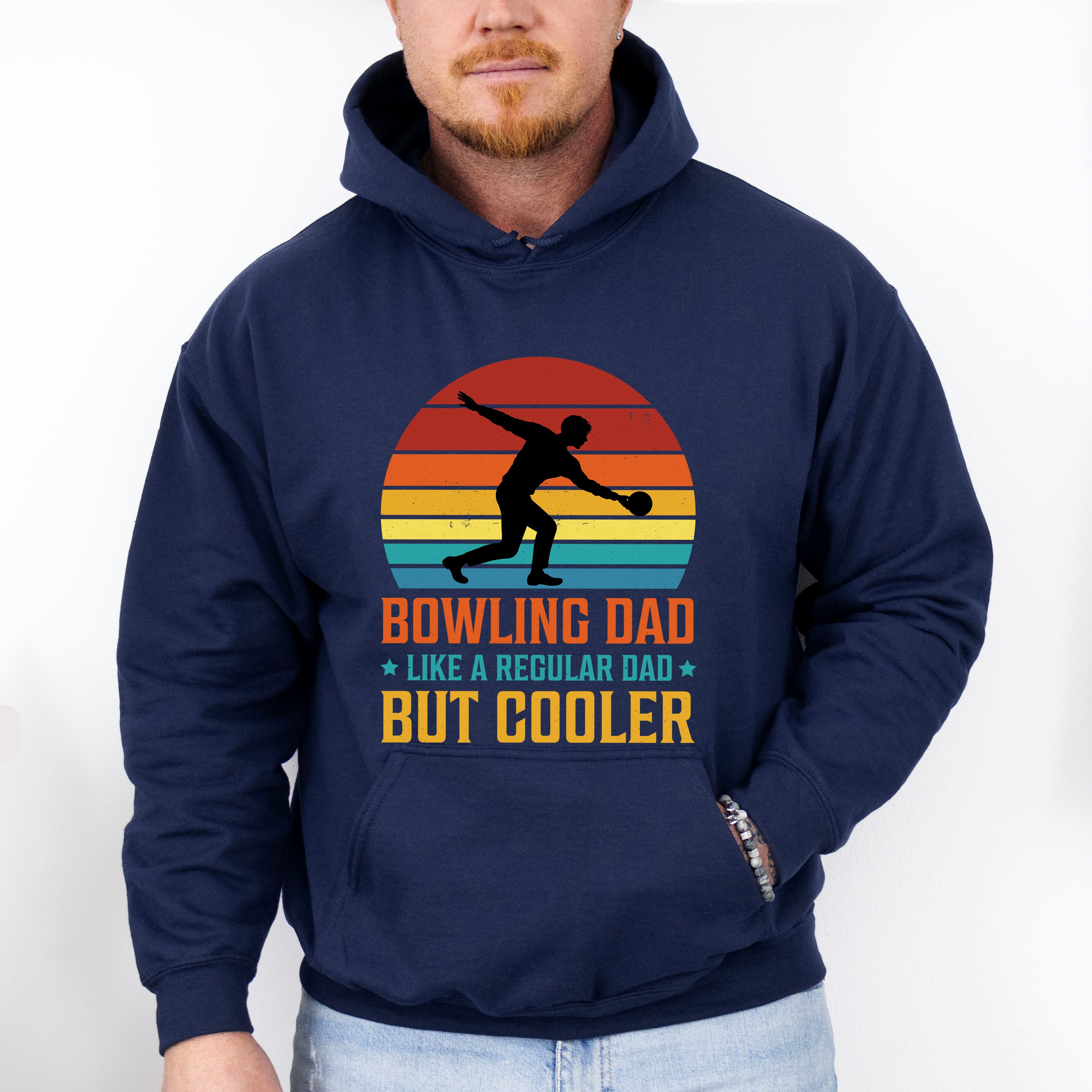 Bowling Dad Father's Day Unisex Crewneck T-Shirt Sweatshirt Hoodie