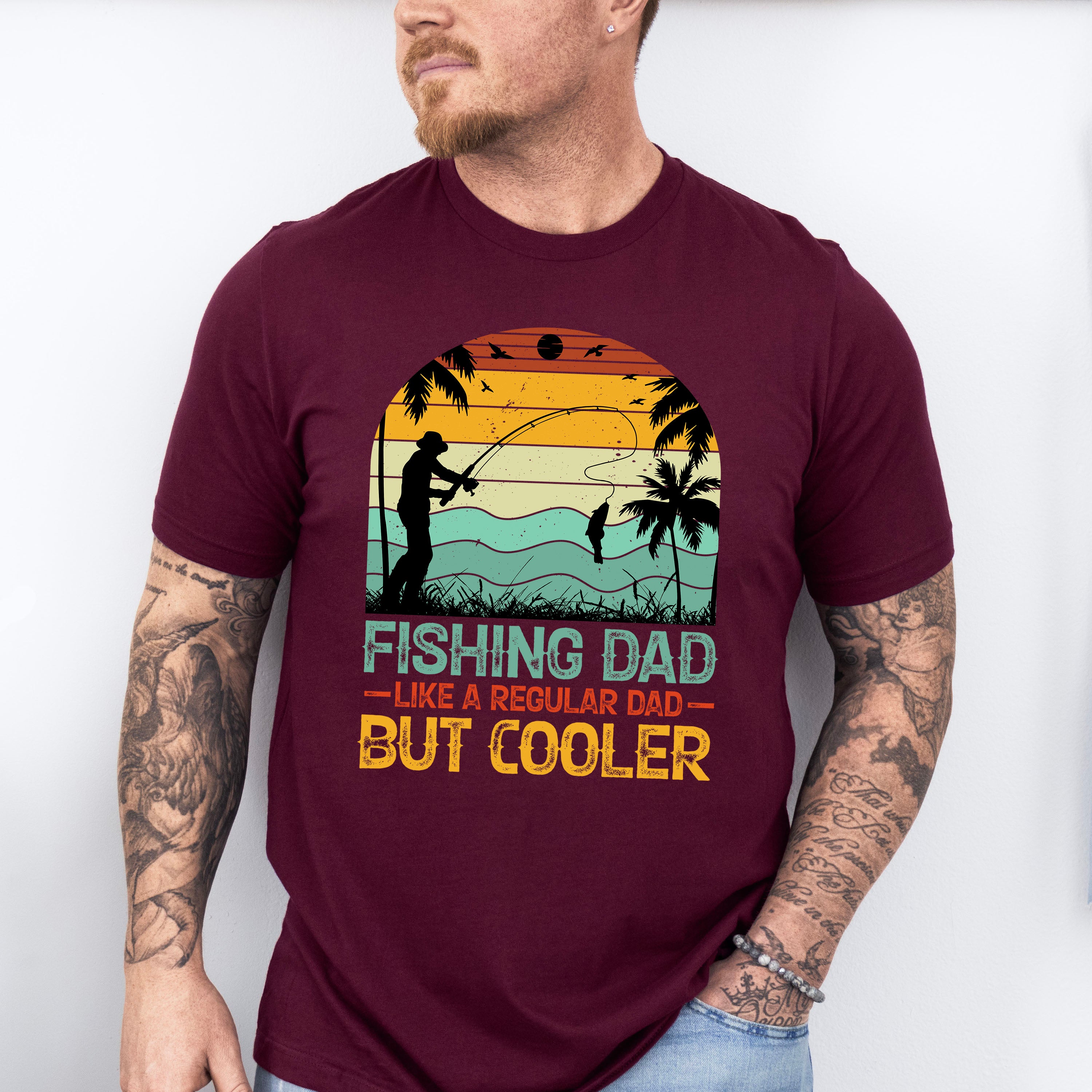 Fishing Dad Father's Day Unisex Crewneck T-Shirt Sweatshirt Hoodie