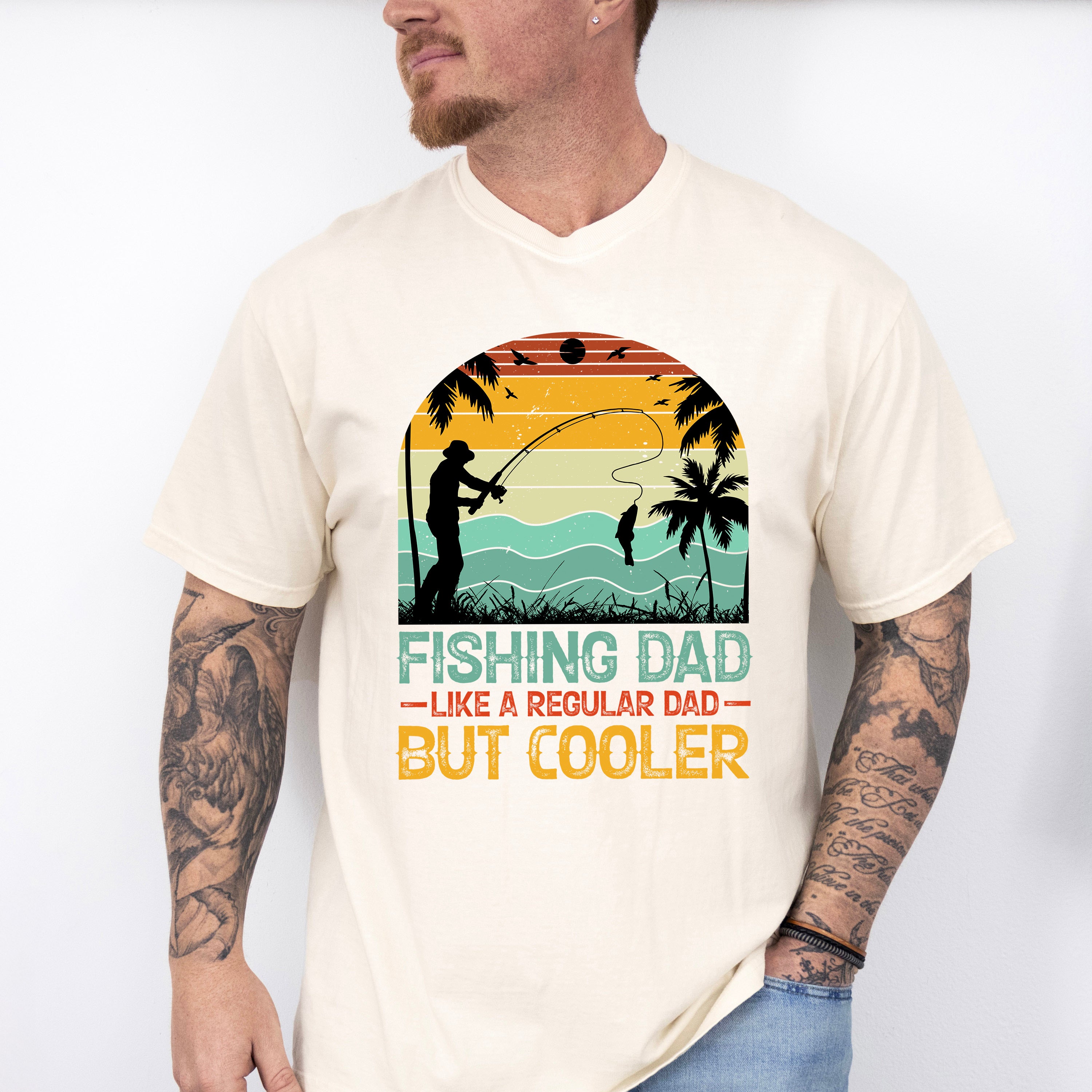 Fishing Dad Father's Day Unisex Crewneck T-Shirt Sweatshirt Hoodie