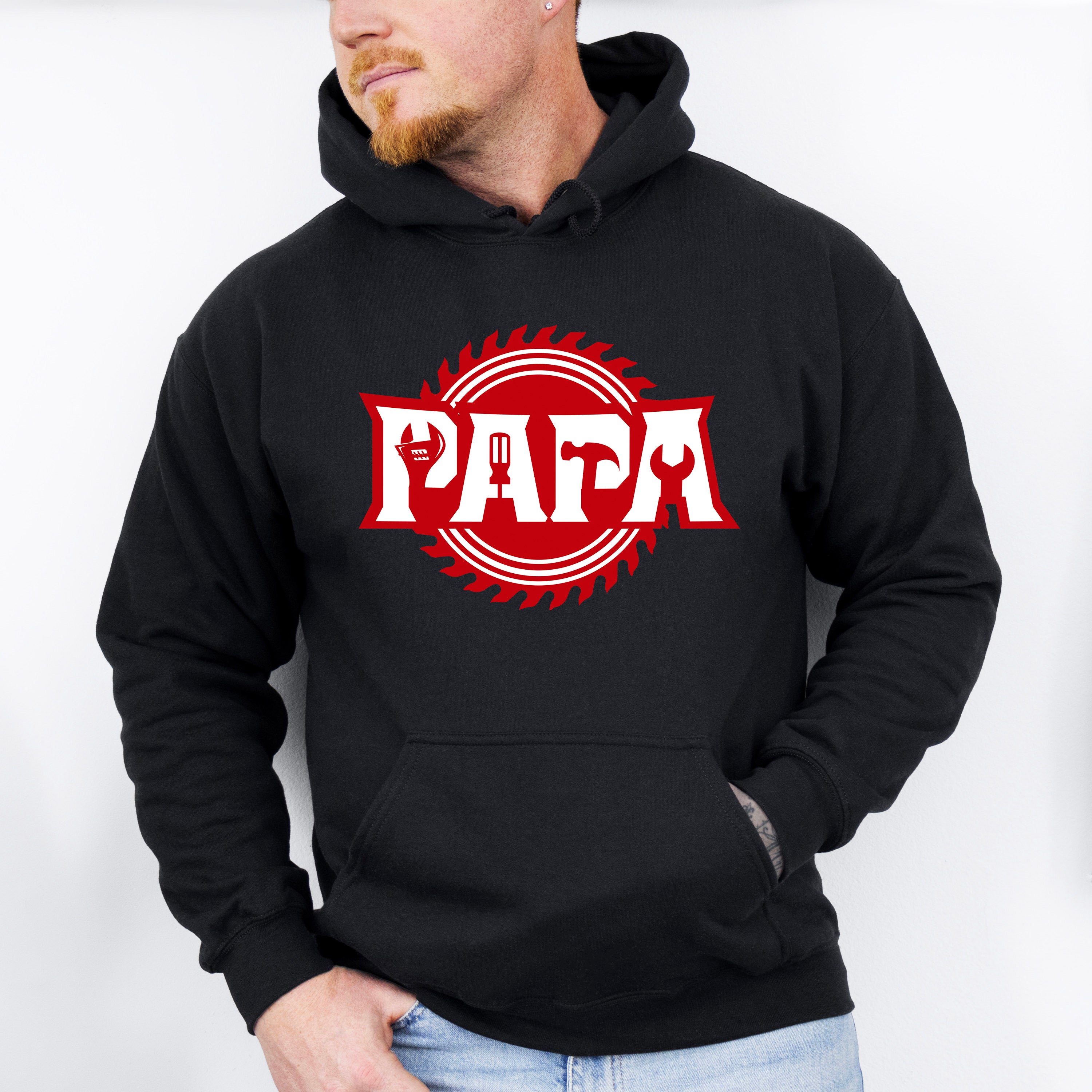 Papa Builder Father's Day Unisex Crewneck T-Shirt Sweatshirt Hoodie