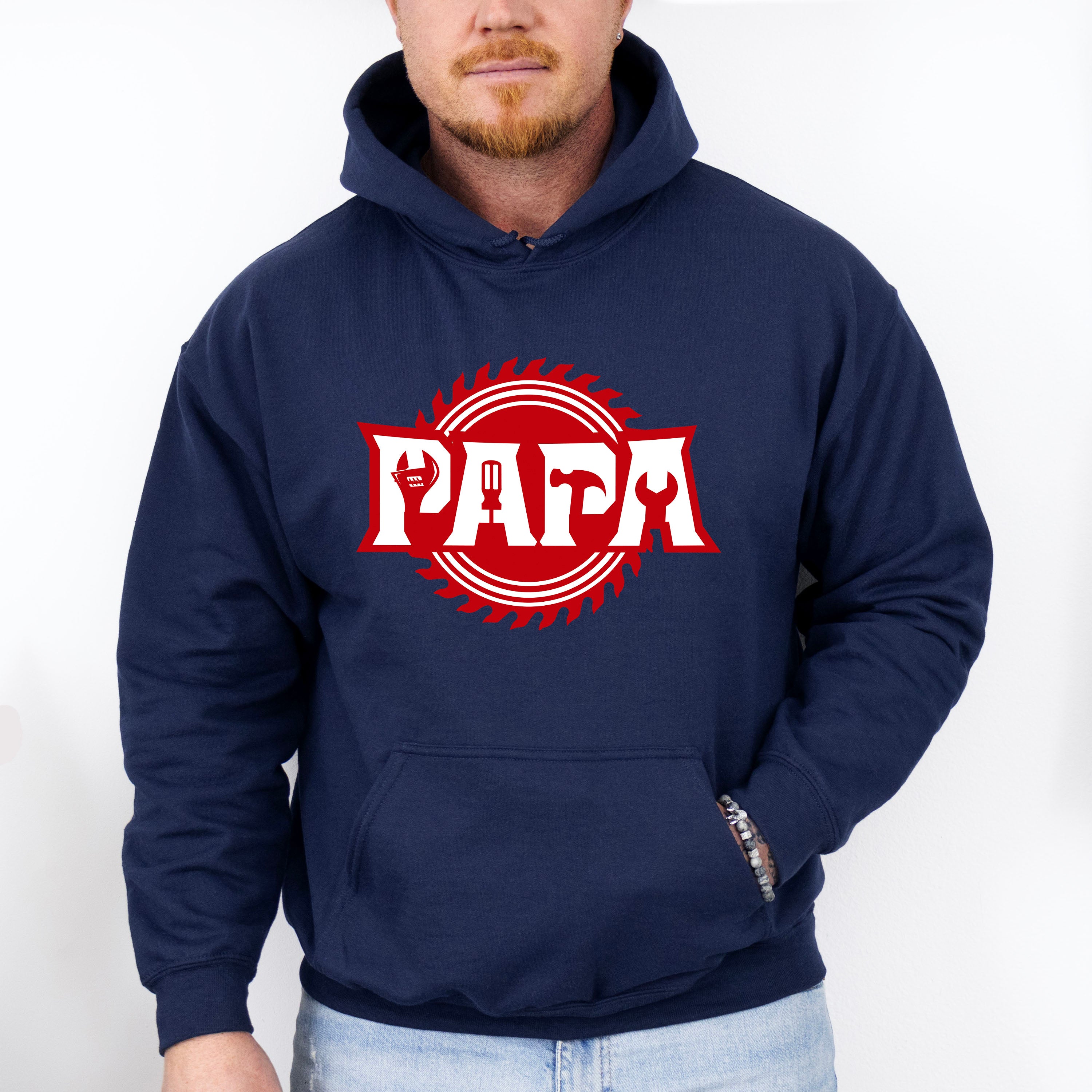 Papa Builder Father's Day Unisex Crewneck T-Shirt Sweatshirt Hoodie