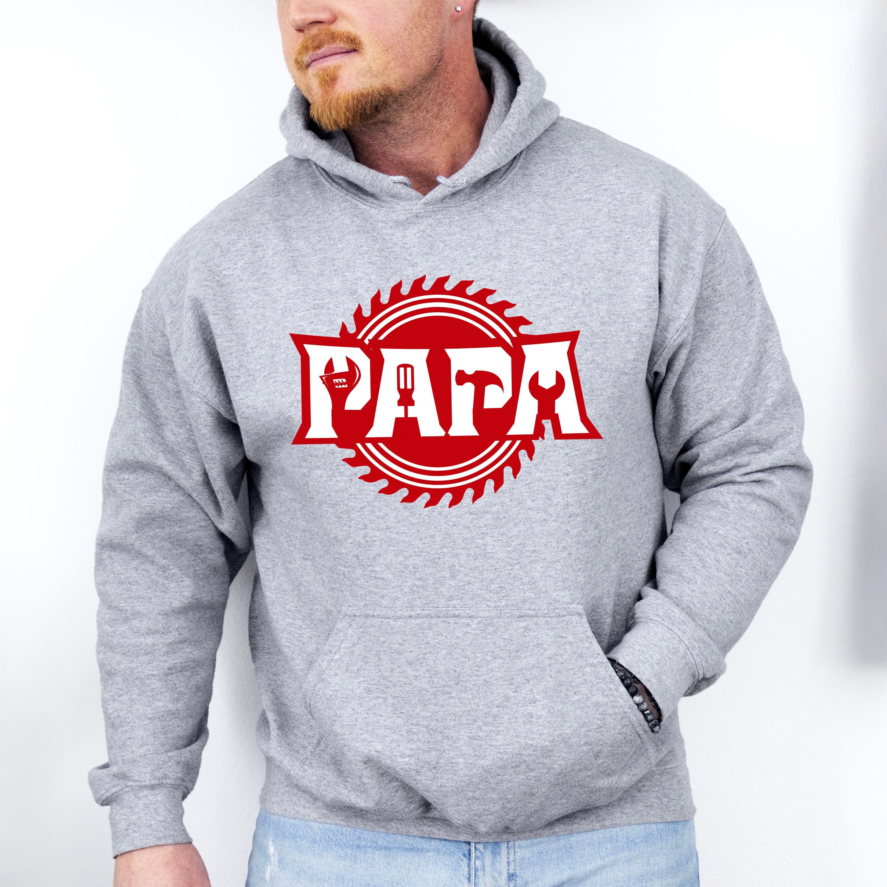 Papa Builder Father's Day Unisex Crewneck T-Shirt Sweatshirt Hoodie