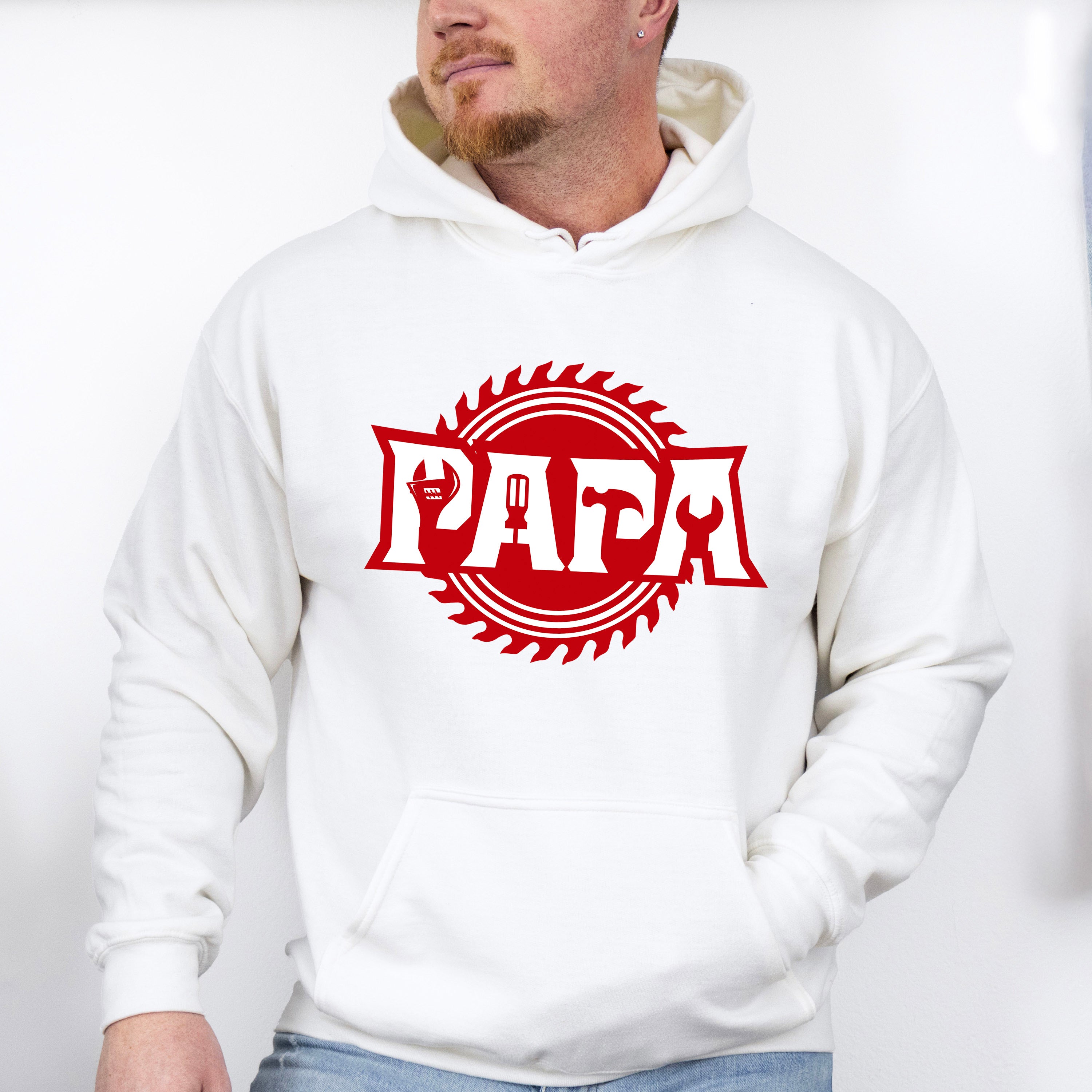 Papa Builder Father's Day Unisex Crewneck T-Shirt Sweatshirt Hoodie