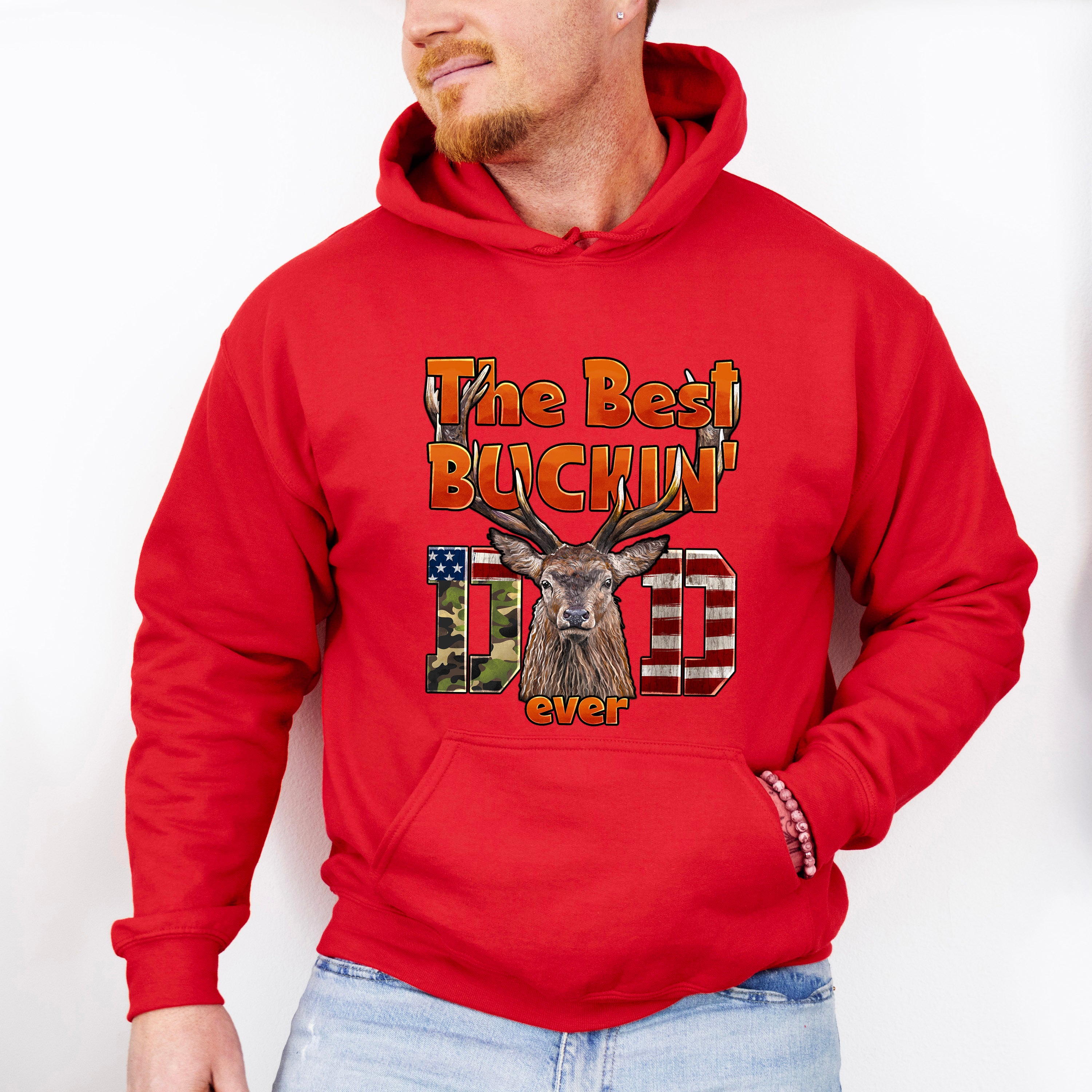 The Best Buckin Dad Father's Day Unisex Crewneck T-Shirt Sweatshirt Hoodie