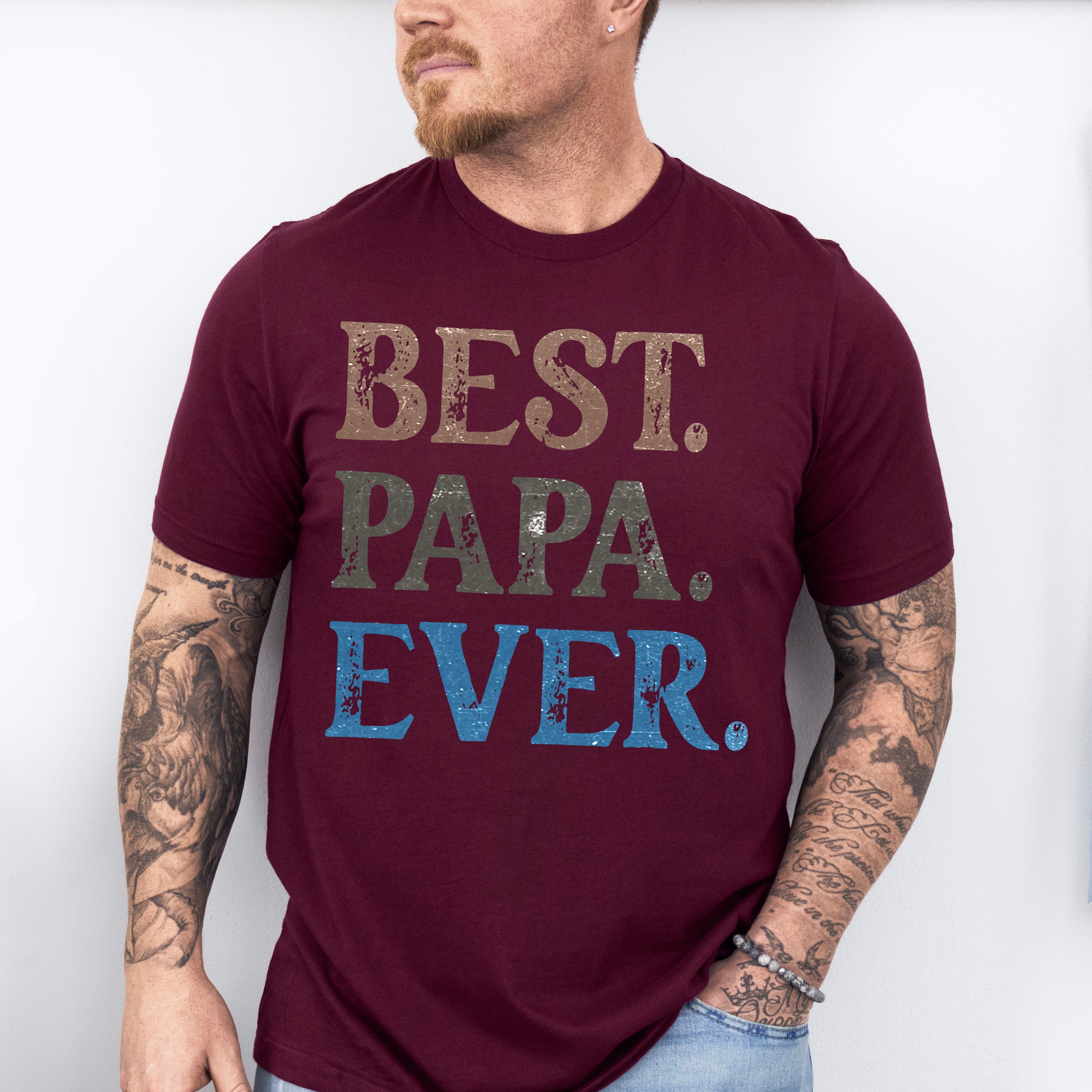 Best Papa Ever Father's Day Unisex Crewneck T-Shirt Sweatshirt Hoodie