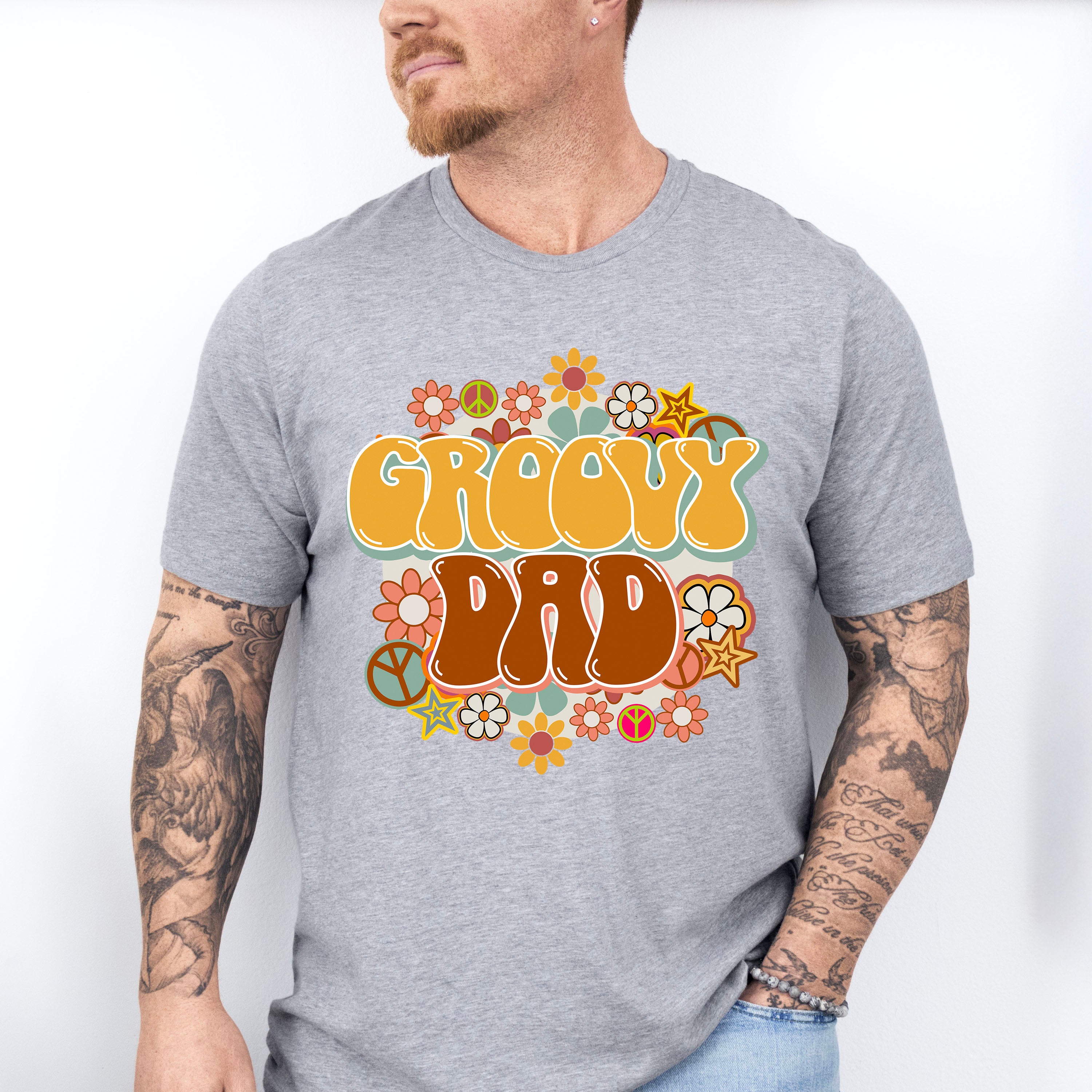Groovy Dad Father's Day Unisex Crewneck T-Shirt Sweatshirt Hoodie