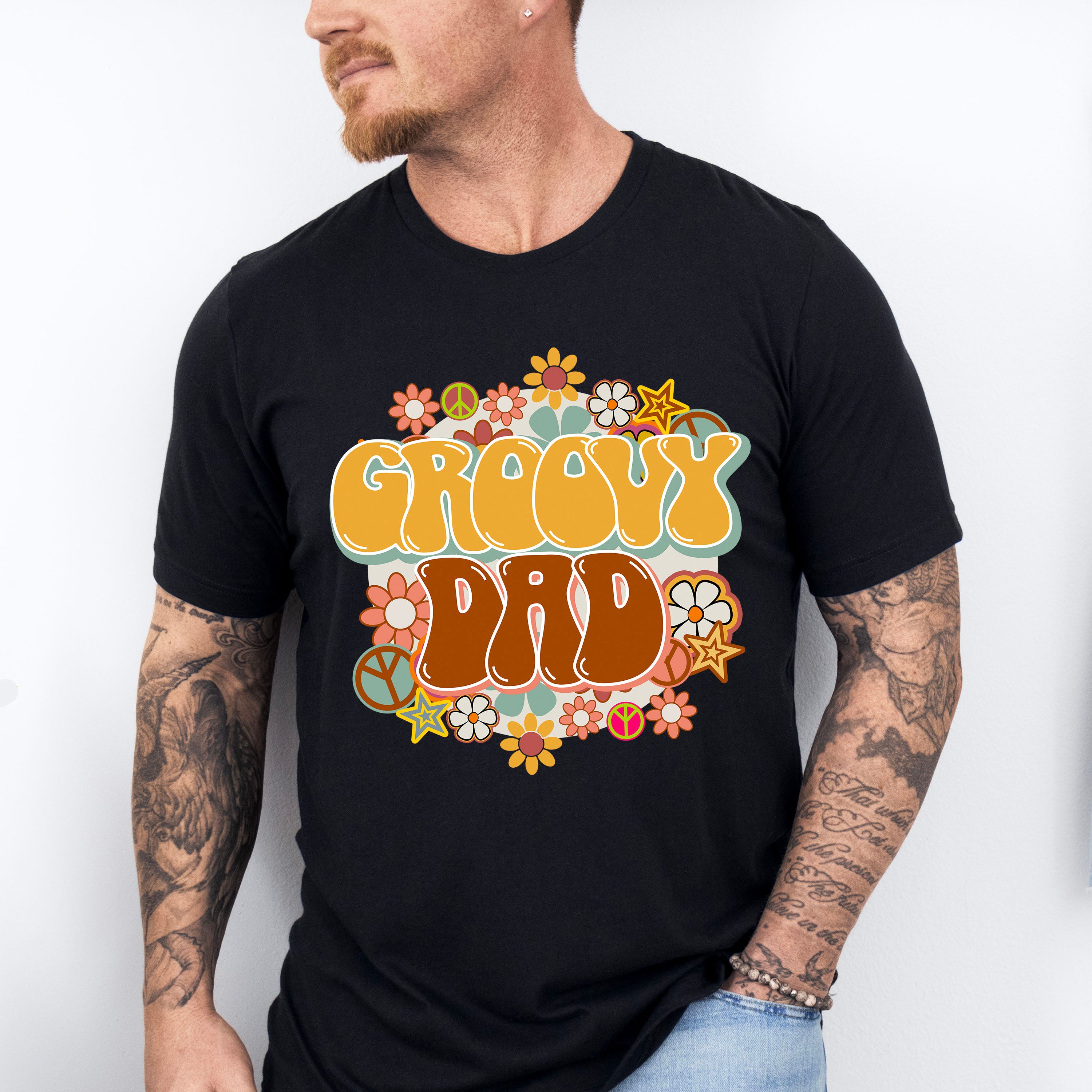 Groovy Dad Father's Day Unisex Crewneck T-Shirt Sweatshirt Hoodie