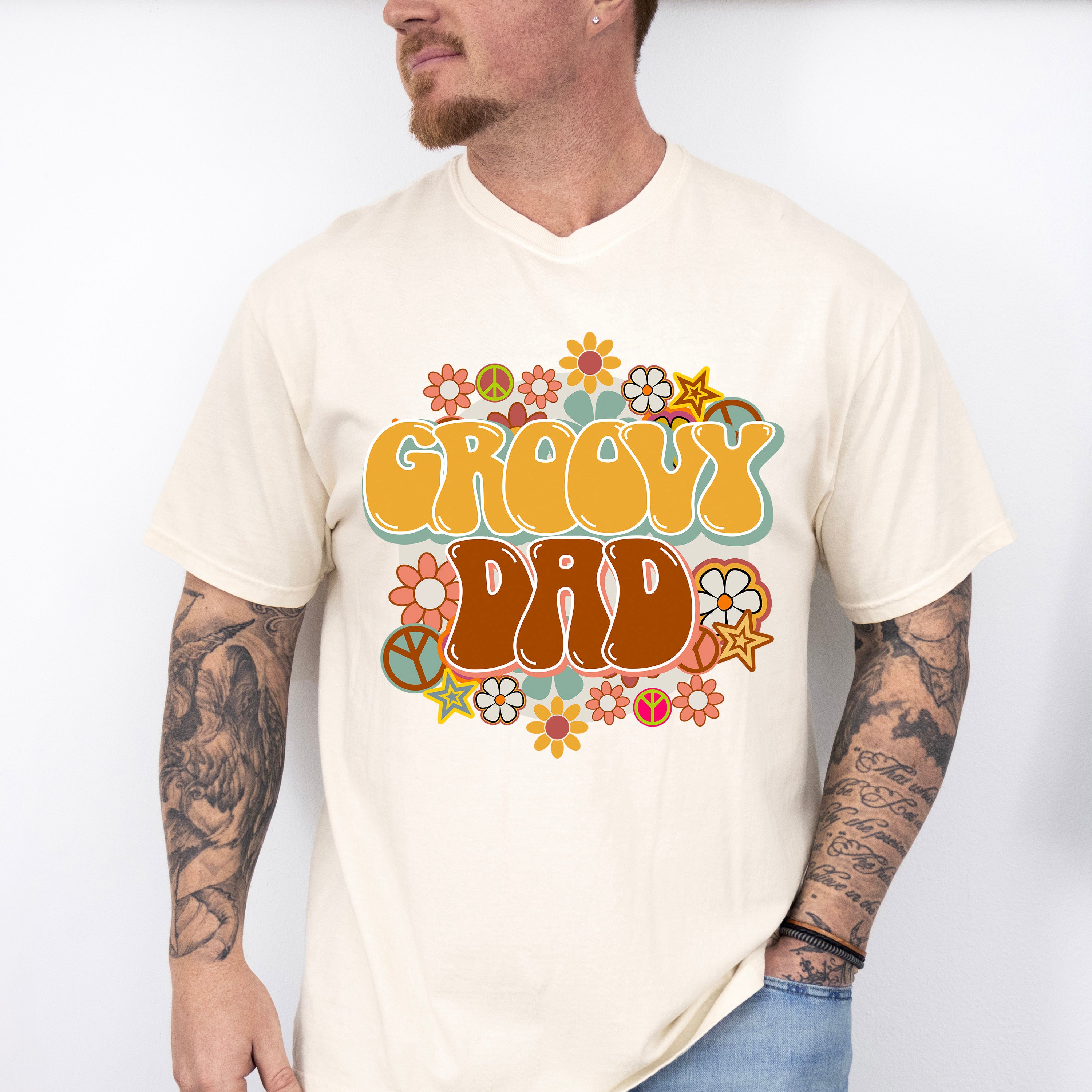 Groovy Dad Father's Day Unisex Crewneck T-Shirt Sweatshirt Hoodie