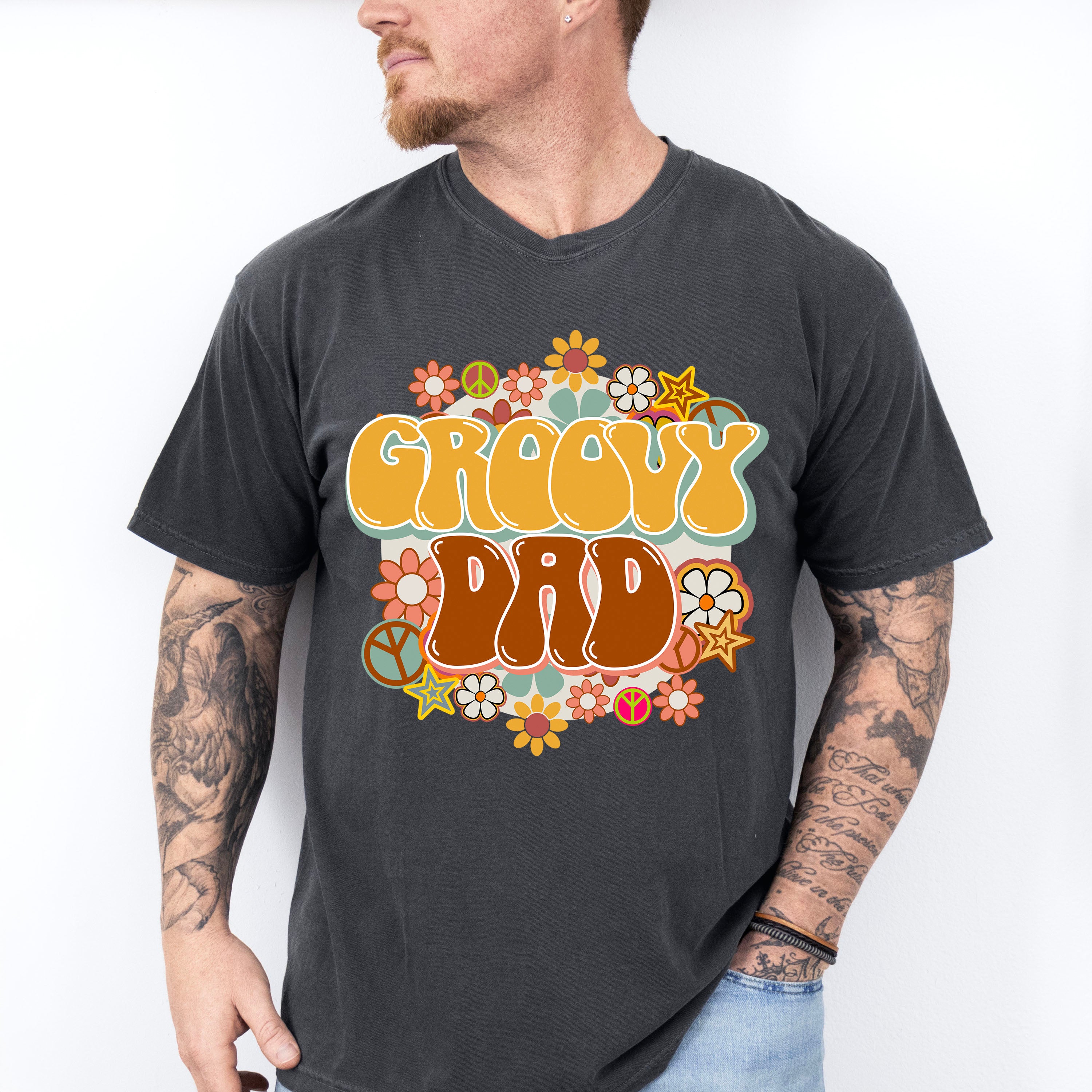 Groovy Dad Father's Day Unisex Crewneck T-Shirt Sweatshirt Hoodie