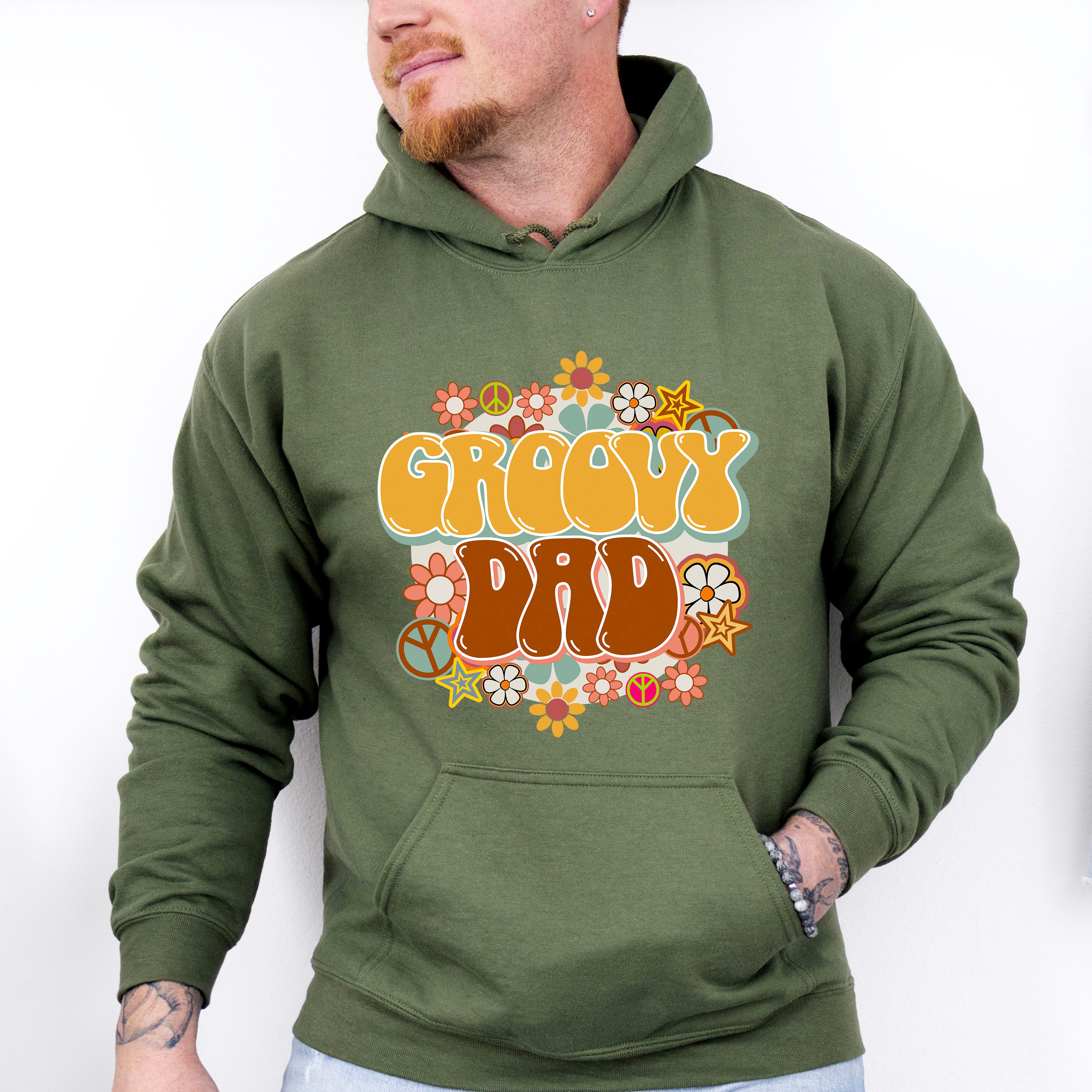Groovy Dad Father's Day Unisex Crewneck T-Shirt Sweatshirt Hoodie