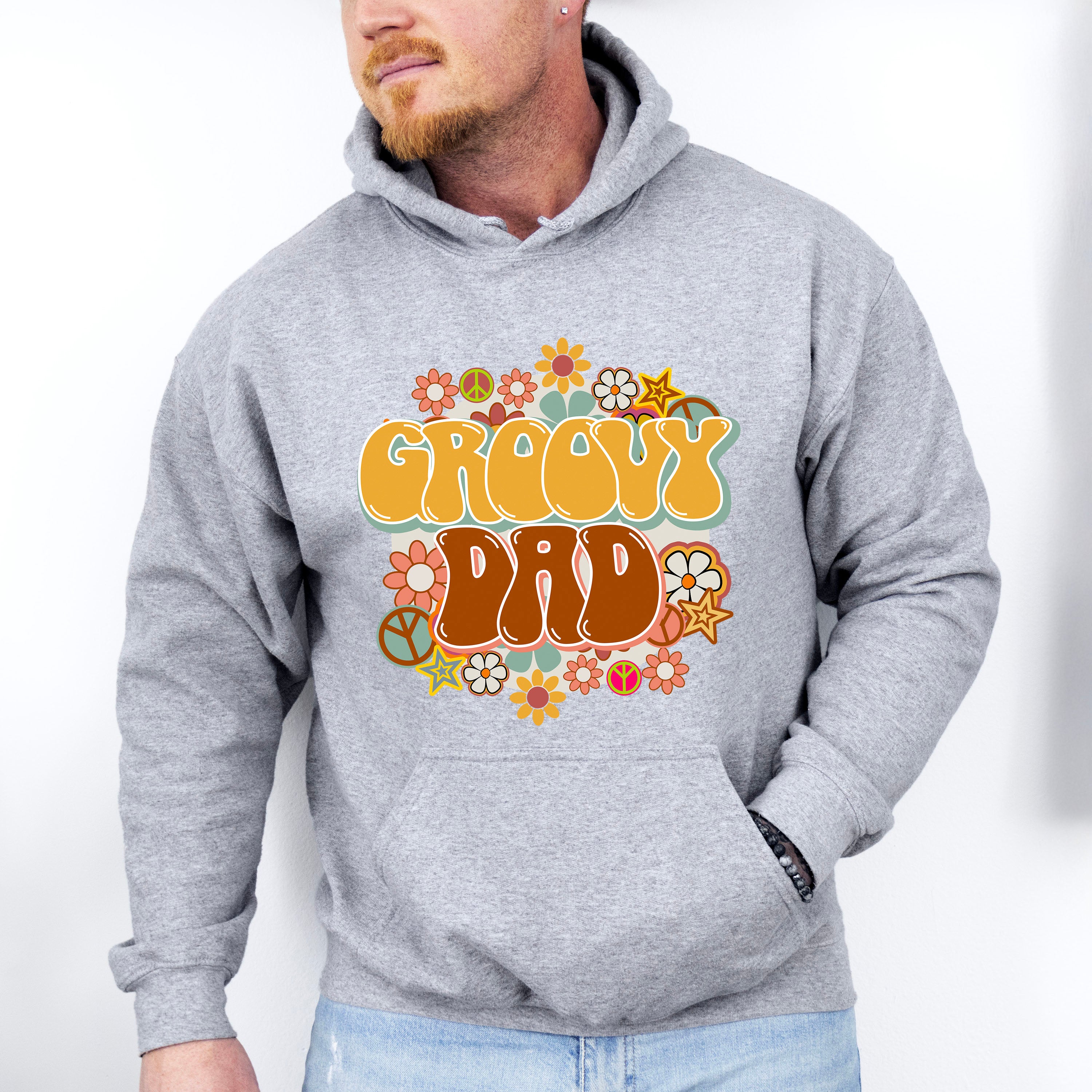 Groovy Dad Father's Day Unisex Crewneck T-Shirt Sweatshirt Hoodie