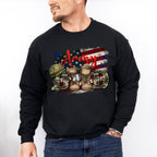 Army Dad Father's Day Unisex Crewneck T-Shirt Sweatshirt Hoodie