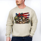 Army Dad Father's Day Unisex Crewneck T-Shirt Sweatshirt Hoodie