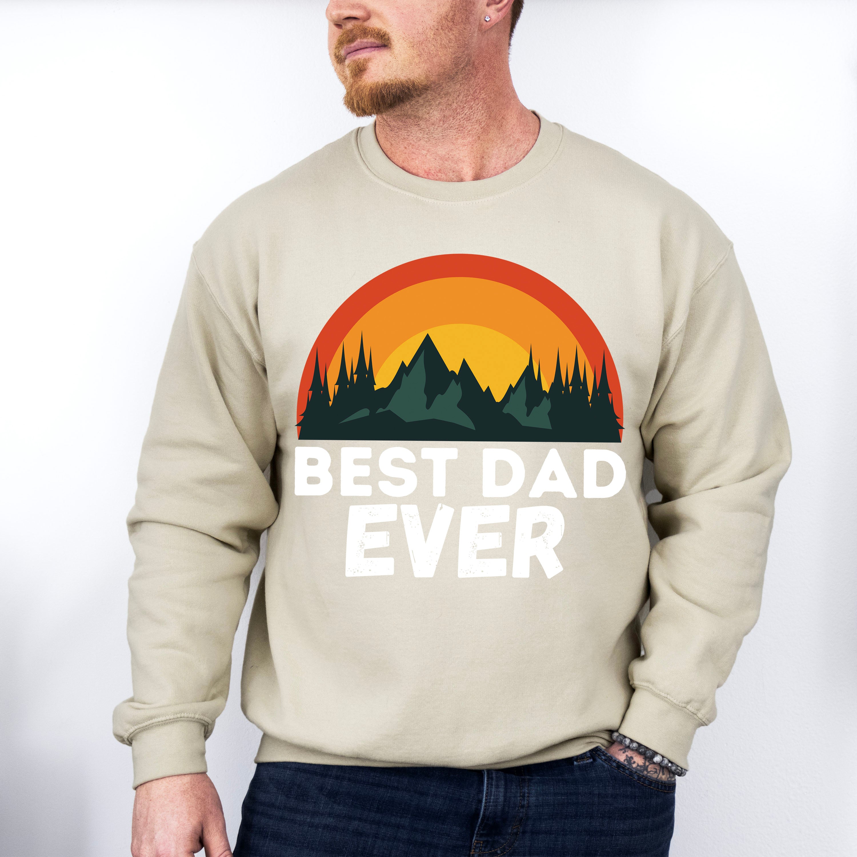 Best Dad Ever Nature Father's Day Unisex Crewneck T-Shirt Sweatshirt Hoodie