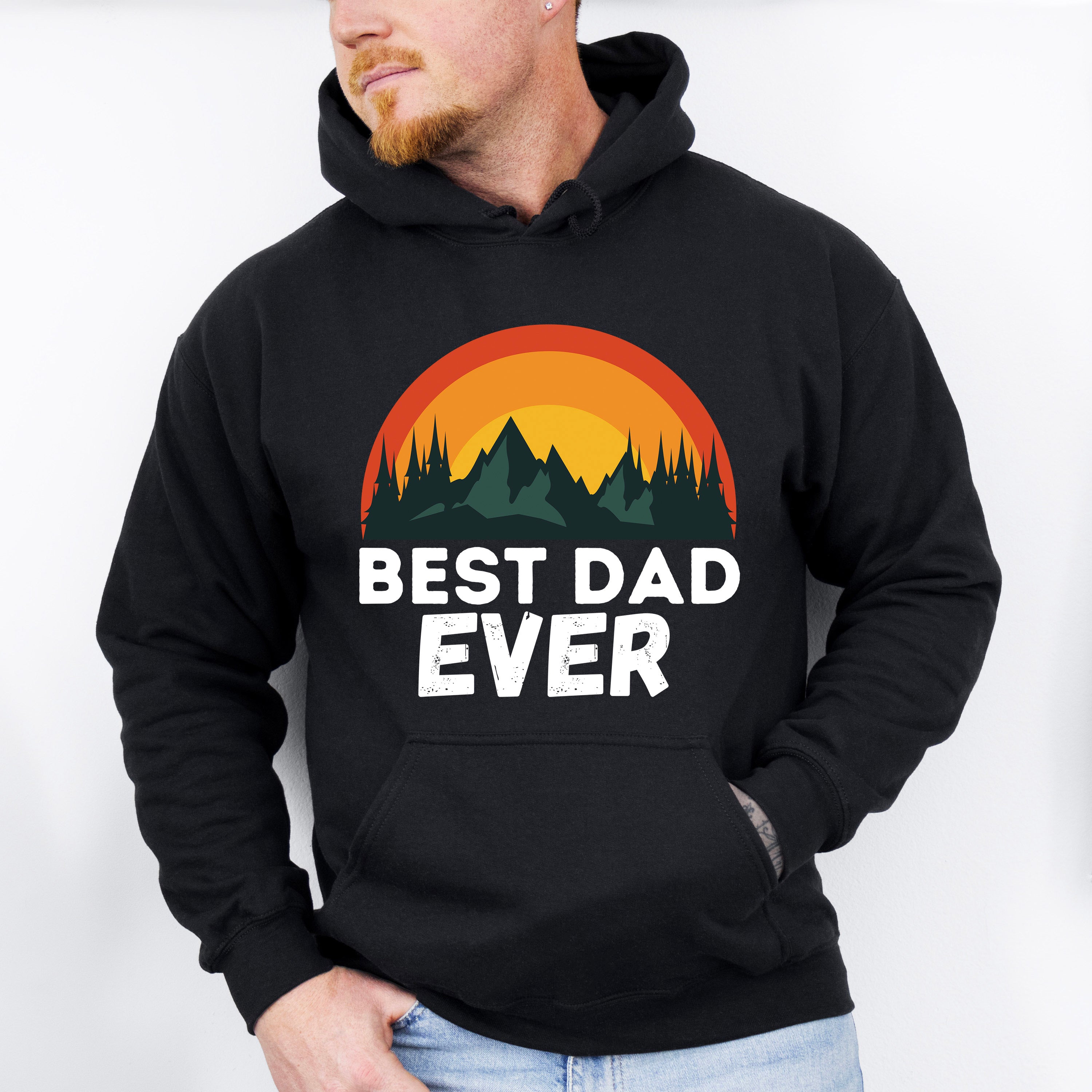 Best Dad Ever Nature Father's Day Unisex Crewneck T-Shirt Sweatshirt Hoodie